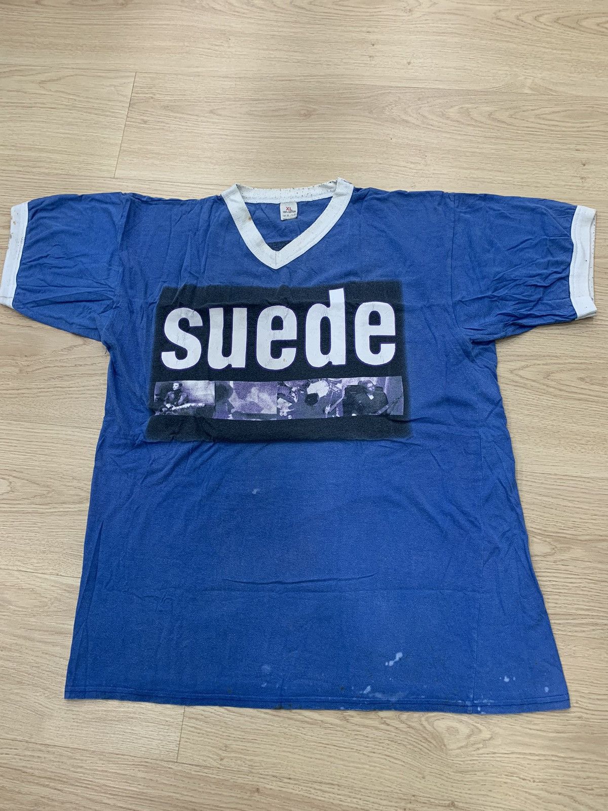 Band Tees × Rap Tees VTG SUEDE TOUR BAND SHIRT DEFTONES MANIC BLUR Size US XL / EU 56 / 4 - 1 Thumbnail