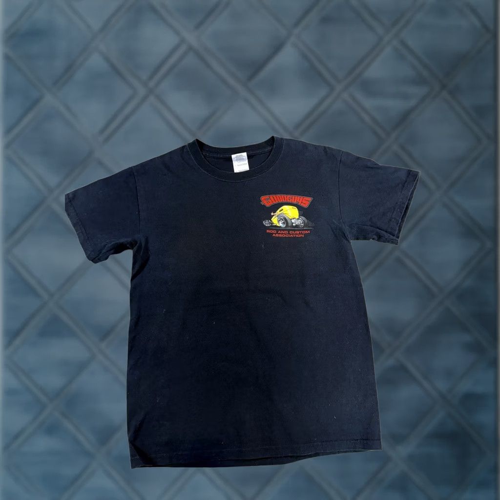 Vintage GoodGuys Rod and Custom Association T-Shirt Men Graphic Black Small Short Sleeve Crew Neck Cotton Size US S / EU 44-46 / 1 - 1 Thumbnail