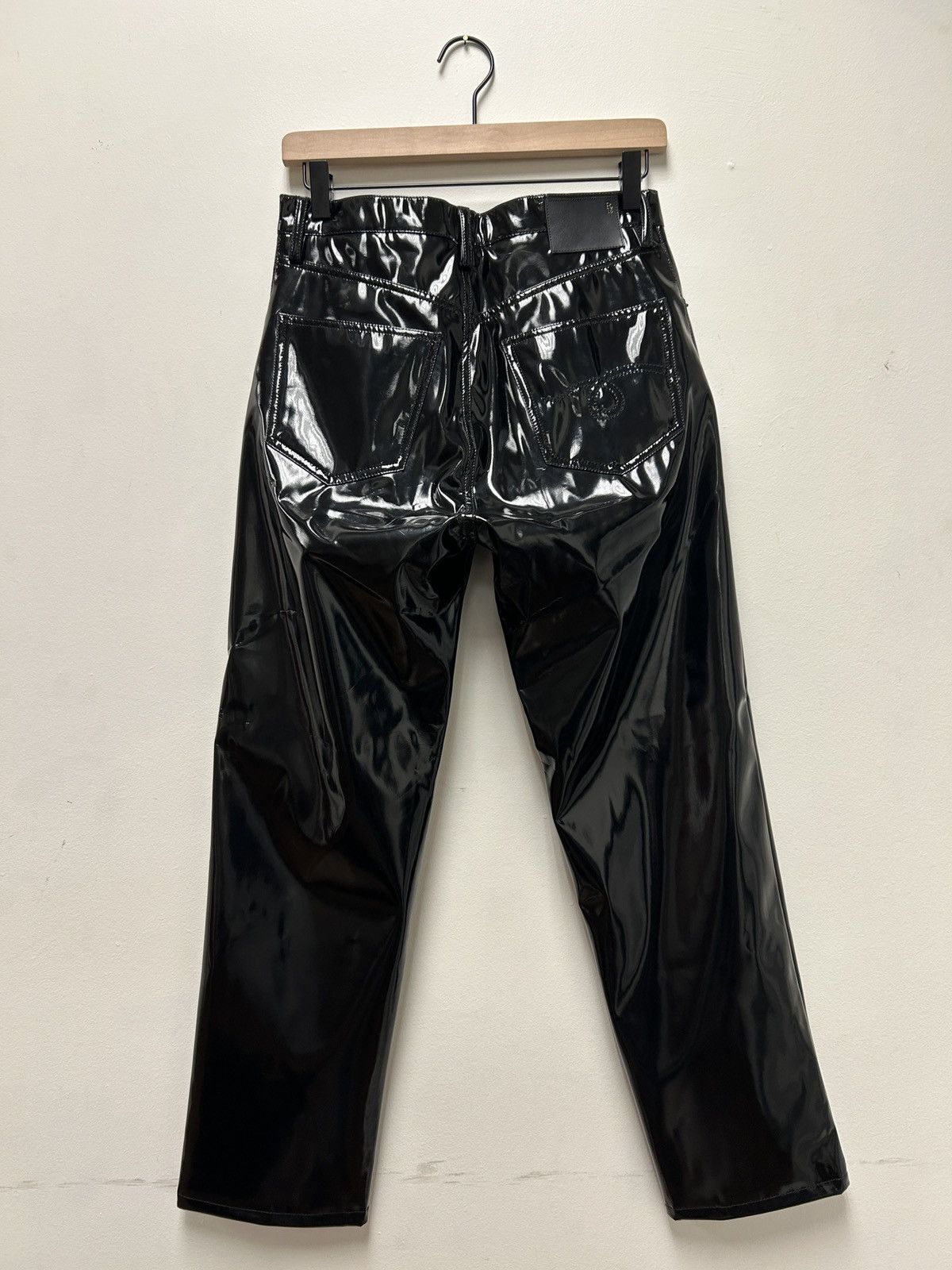R13 NWT! “Shelley Slim” Patent Shiny pants Size 28" / US 6 / IT 42 - 3 Thumbnail