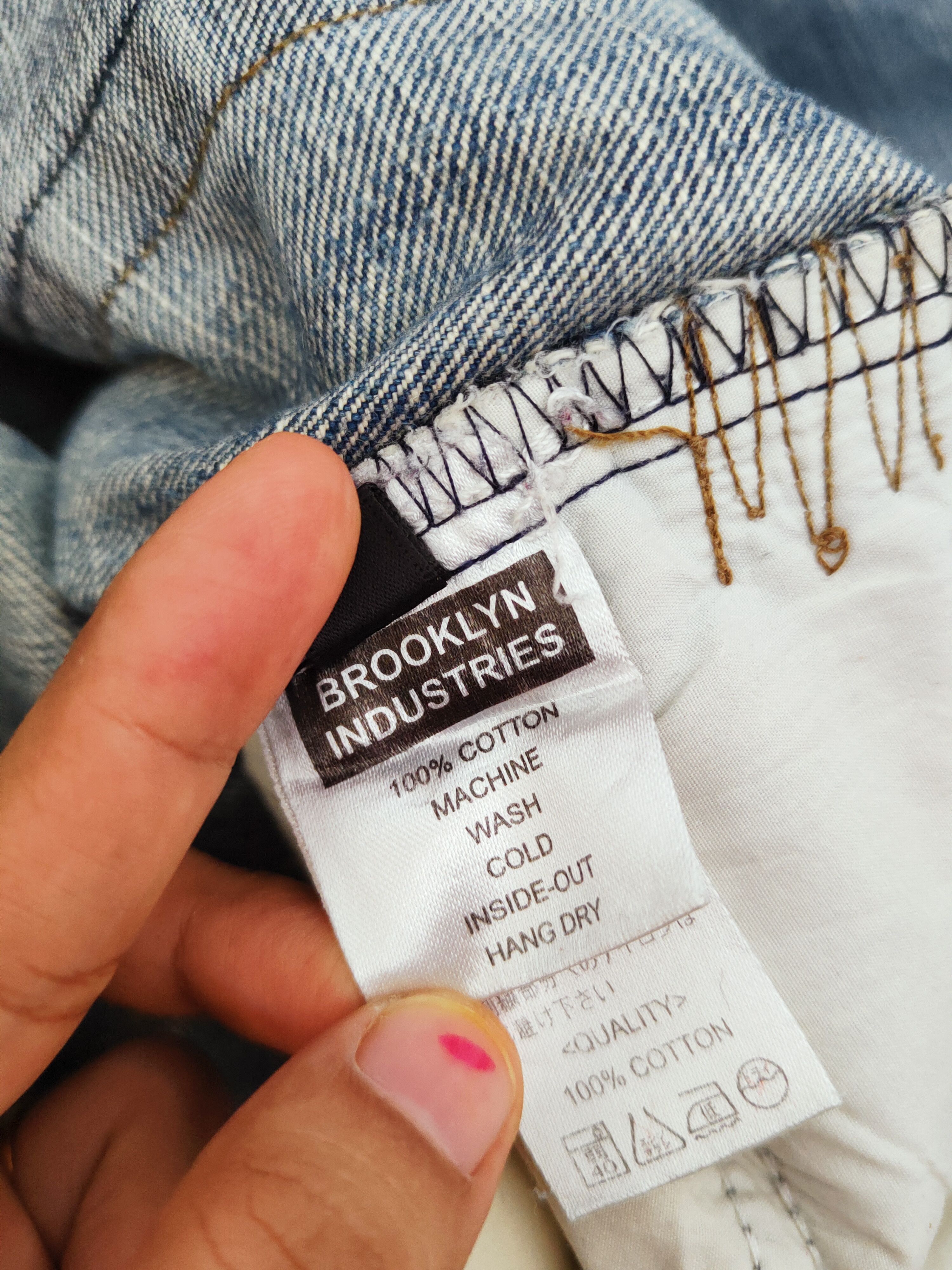 Brooklyn Industries Brooklyn Industries Blue Faded Distressed Ripped Jeans #W938 Size US 34 / EU 50 - 14 Thumbnail