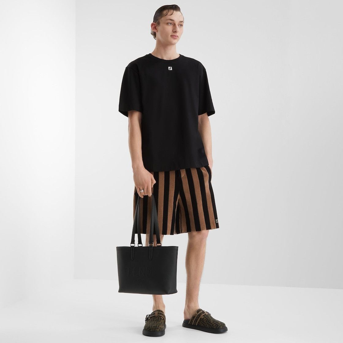 Fendi o1s1wg111025 Bermudas in Brown/Black Size US 30 / EU 46 - 4 Thumbnail