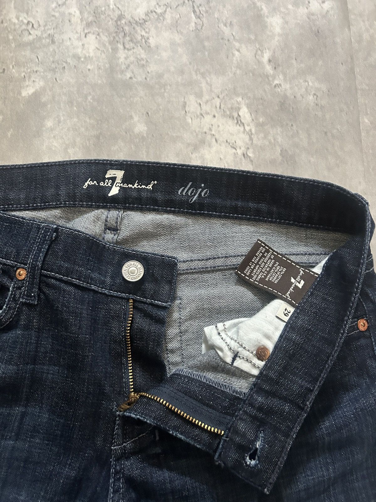 7 For All Mankind 7 For All Mankind Vintage Flare Dojo Jeans Size US 29 - 3 Thumbnail
