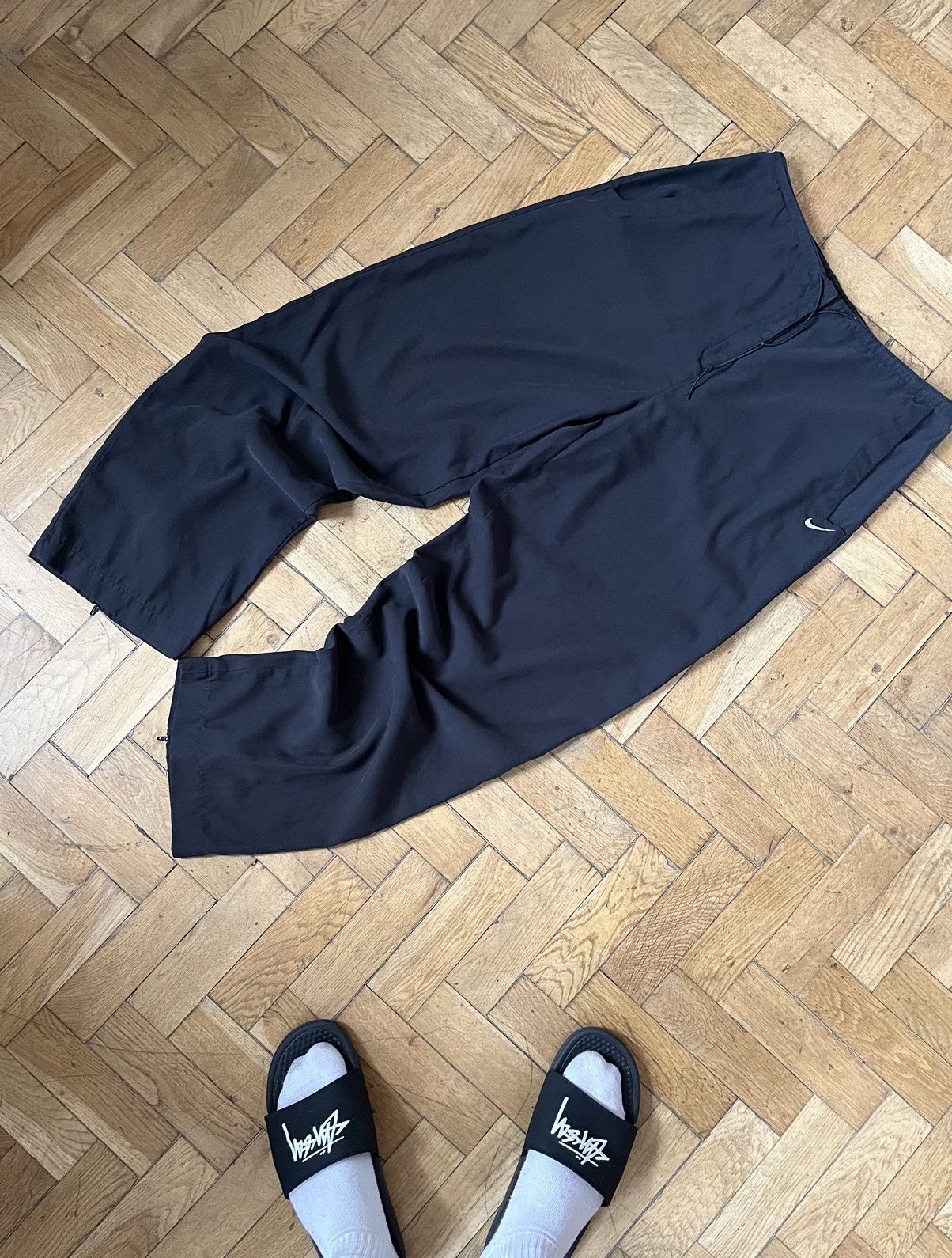 Nike Vintage Nike Japanese Fit Baggy Track Pants Nylon Drill Size US 34 / EU 50 - 1 Thumbnail