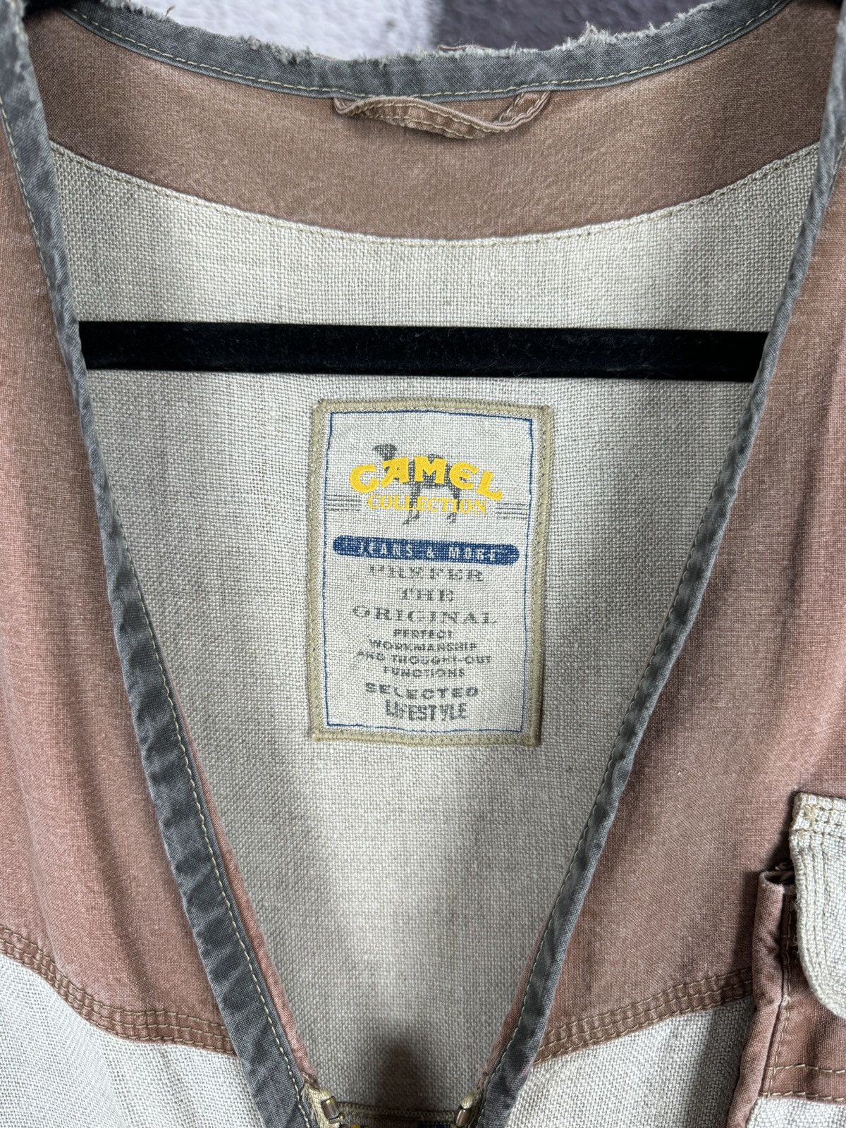 Camel Camel fishing cotton linen faded custom vintage vest outdoor Size US L / EU 52-54 / 3 - 8 Thumbnail