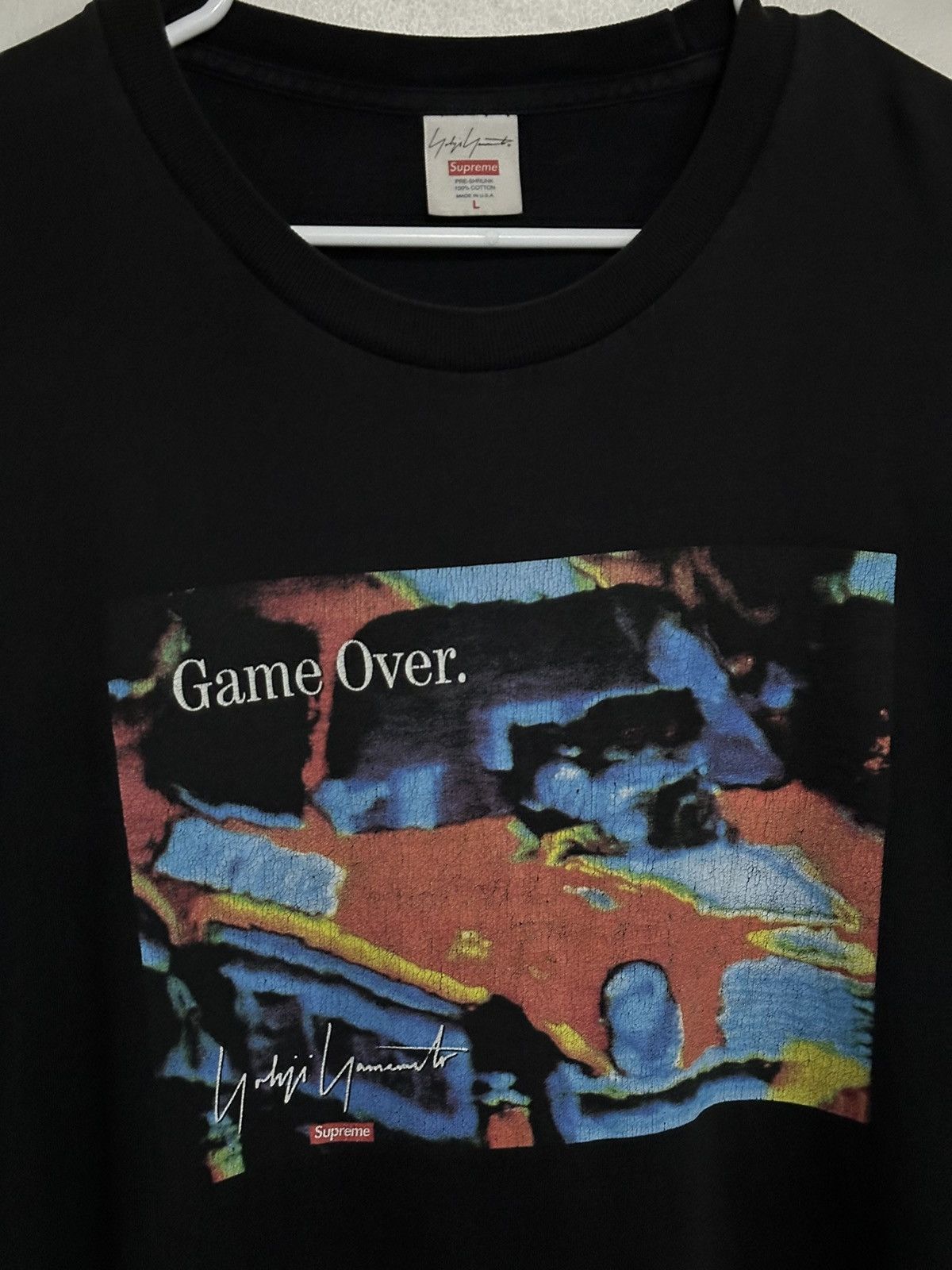 Supreme × Yohji Yamamoto Supreme Yohji Yamamoto Game Over Tee Size US L / EU 52-54 / 3 - 2 Thumbnail