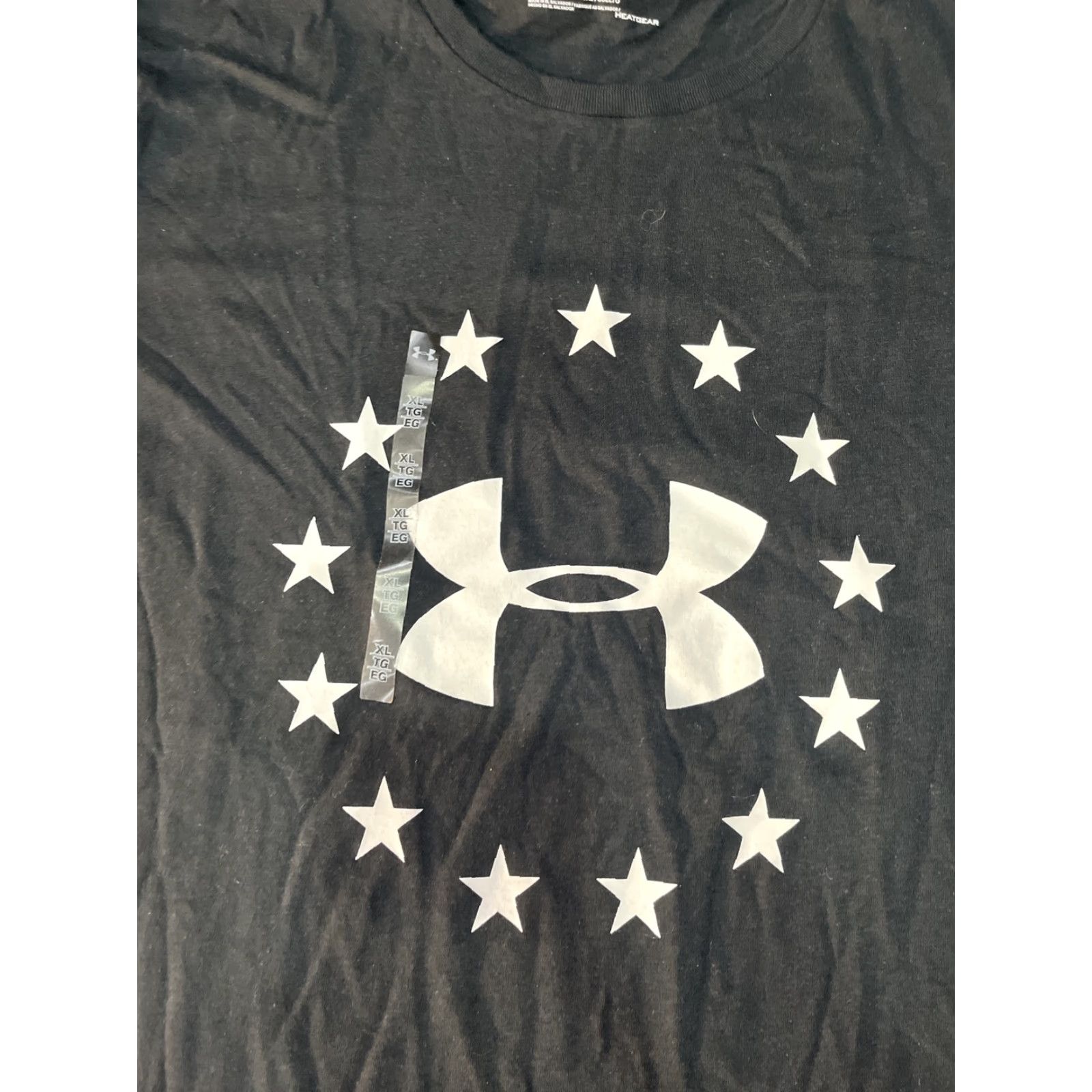 Under Armour Under Armour Men's T-Shirt Athletic UA Freedom Logo Short Sleeve Tee Black XL Mens Size US XL / EU 56 / 4 - 2 Thumbnail