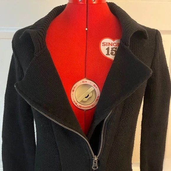 Mossimo Mossimo Supply Co. Zip Up Black Cardigan XL Size XL / US 12-14 / IT 48-50 - 3 Thumbnail