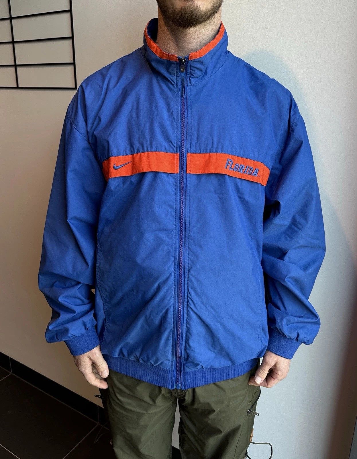 Nike × Vintage VINTAGE Florida Gators Nike Track Nylon Jacket NCAA College Size US L / EU 52-54 / 3 - 1 Thumbnail