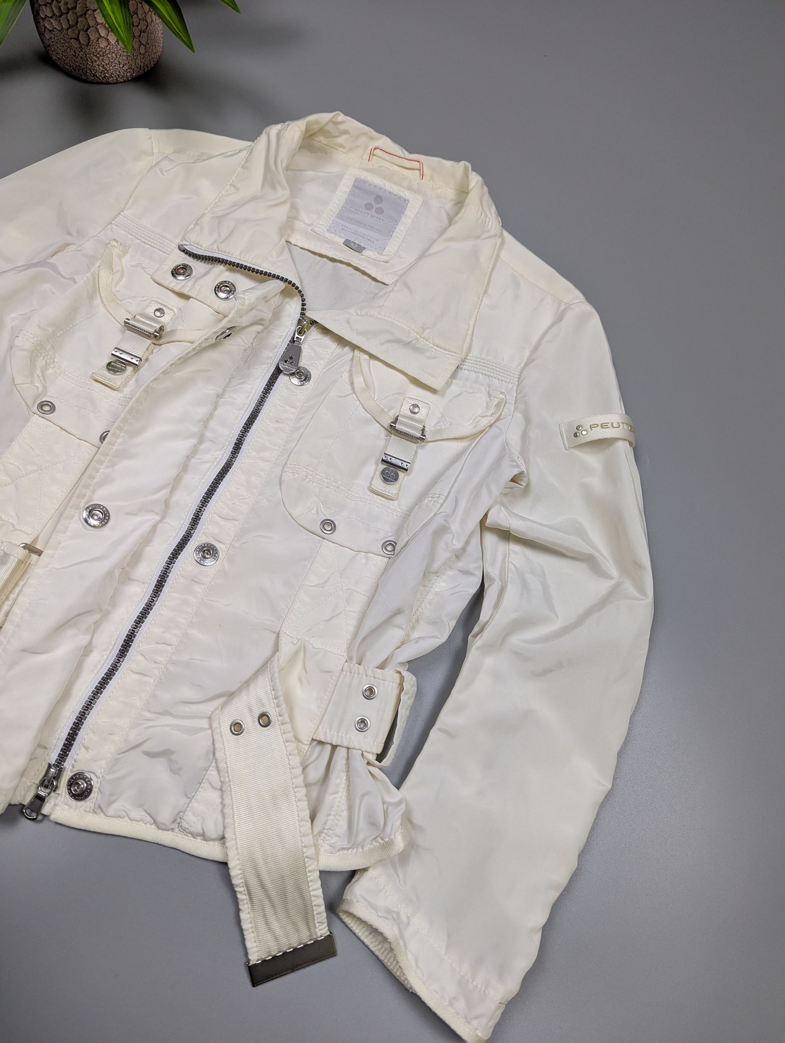 Peuterey Peuterey Hill Rose Vintage Shiny White Jacket Biker Size S / US 4 / IT 40 - 8 Thumbnail
