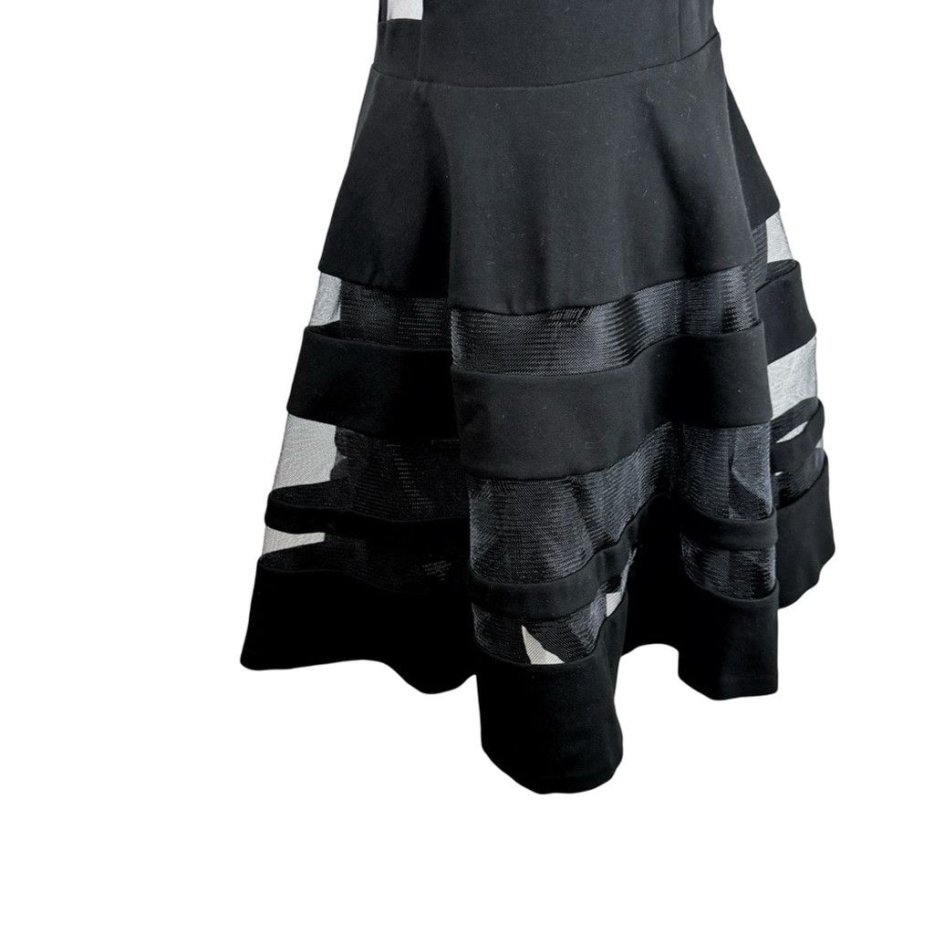 Parker PARKER Women's Fit & Flare Tank Dress Mesh Designs Size S Size S / US 4 / IT 40 - 4 Thumbnail
