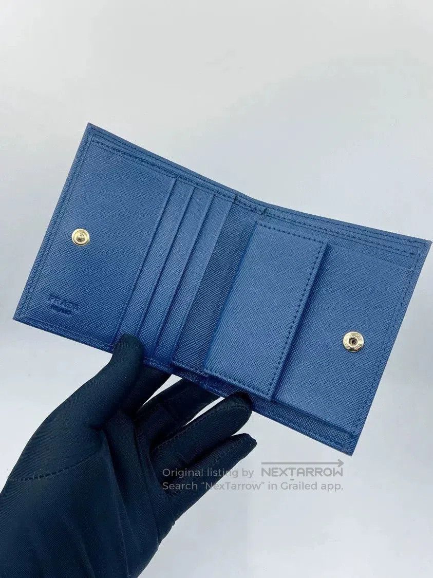 Prada Prada Dark Blue Short Wallet. Size ONE SIZE - 3 Thumbnail