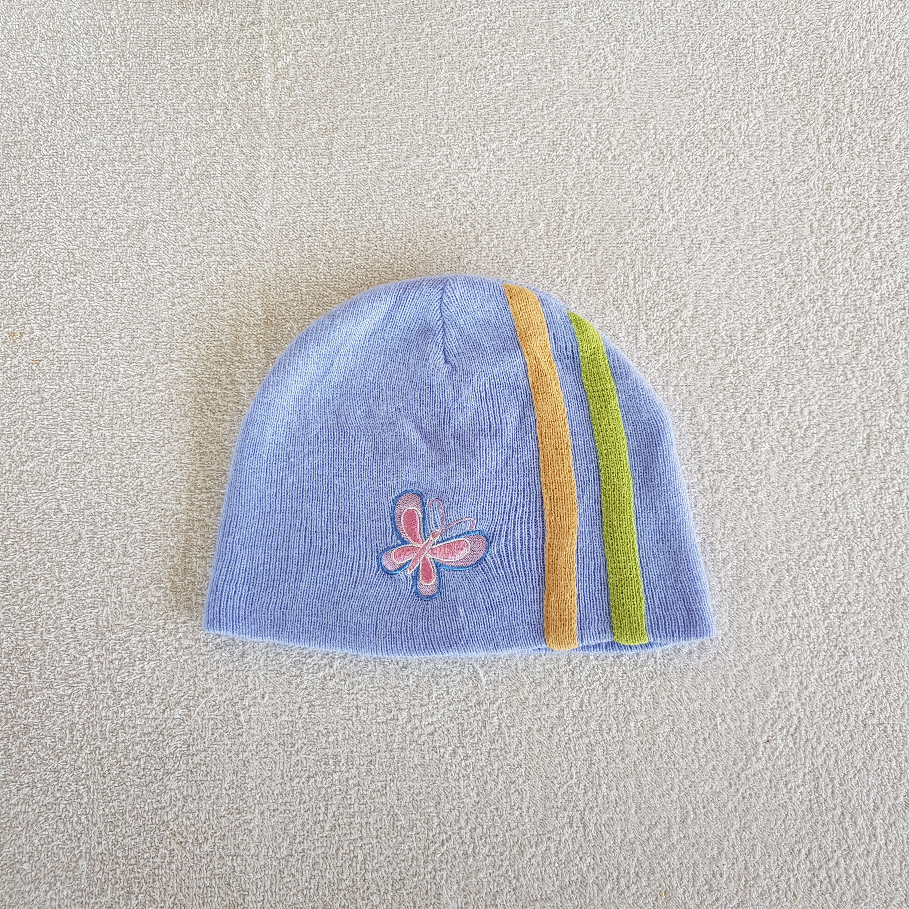 Japanese Brand × Other Vintage 90s Butterfly Beanie Cute Snow Caps Ski Hats. Size ONE SIZE - 5 Thumbnail