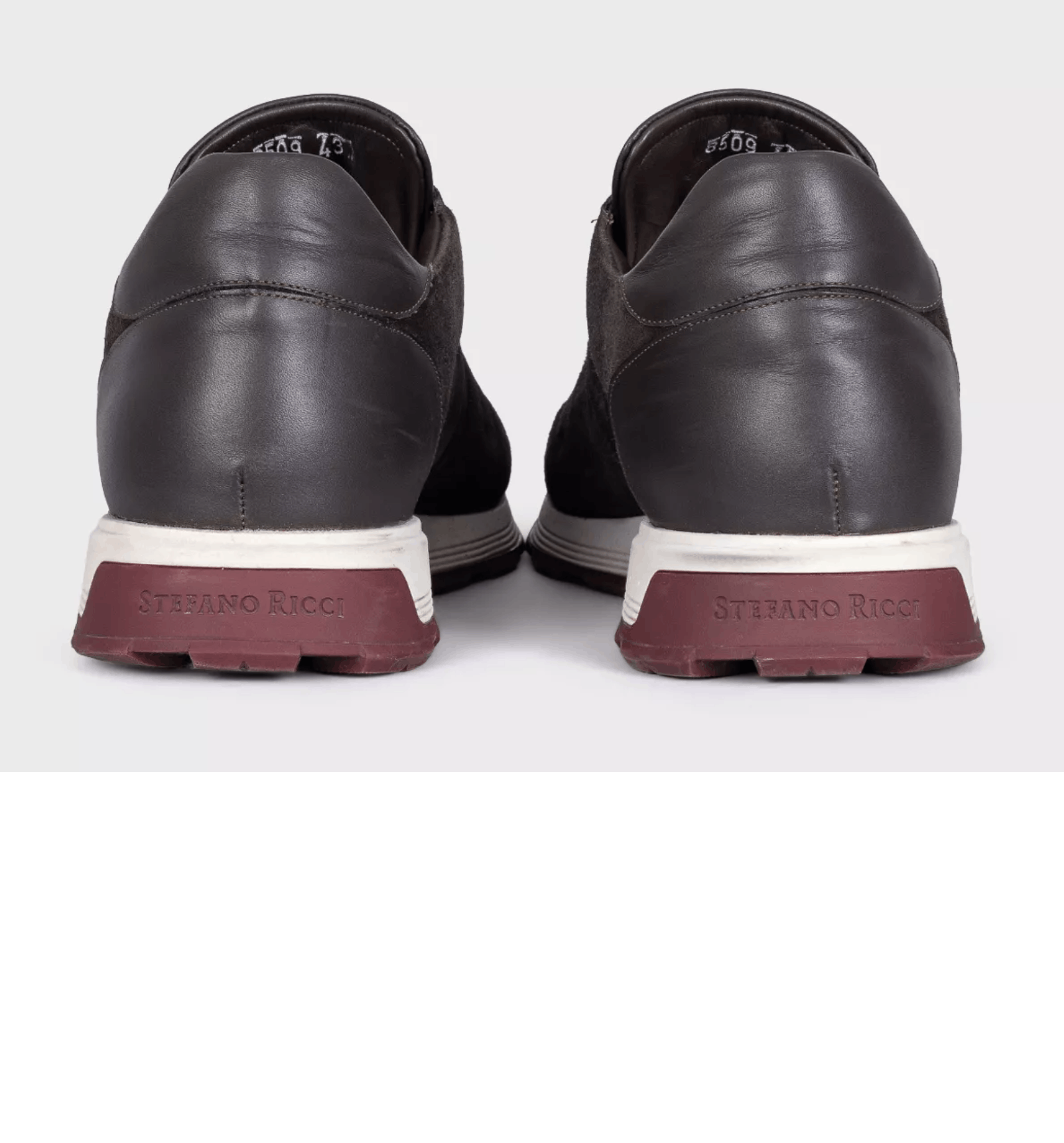 Stefano Ricci Stefano Ricci Men's Brown Leather and Suede Sneakers Size US 10 / EU 43 - 4 Thumbnail