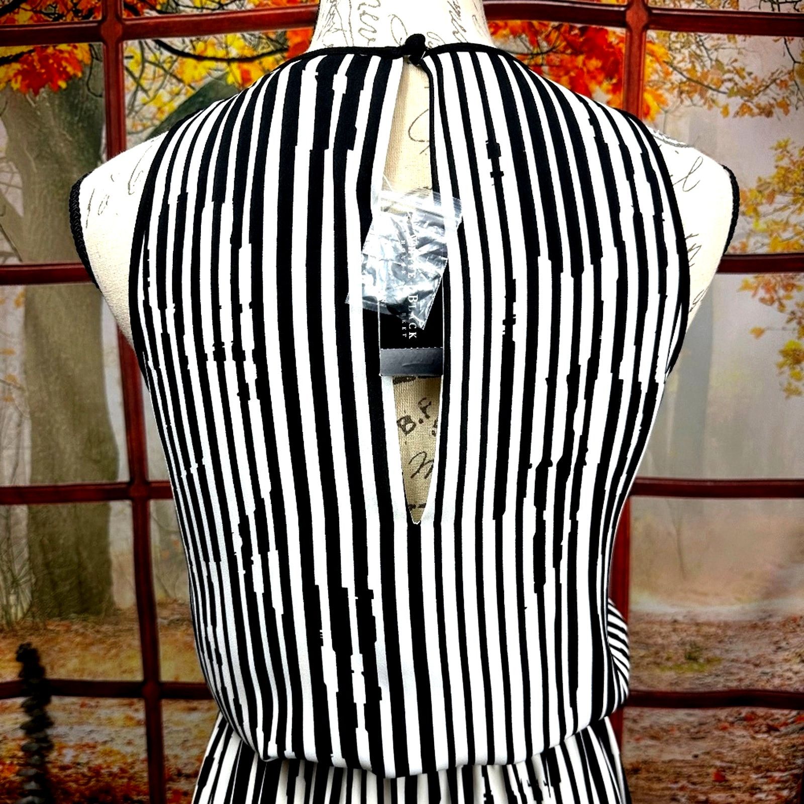 White House Black Market White House Black Market Striped Maxi Dress Black/White 2 Size XS / US 0-2 / IT 36-38 - 14 Thumbnail