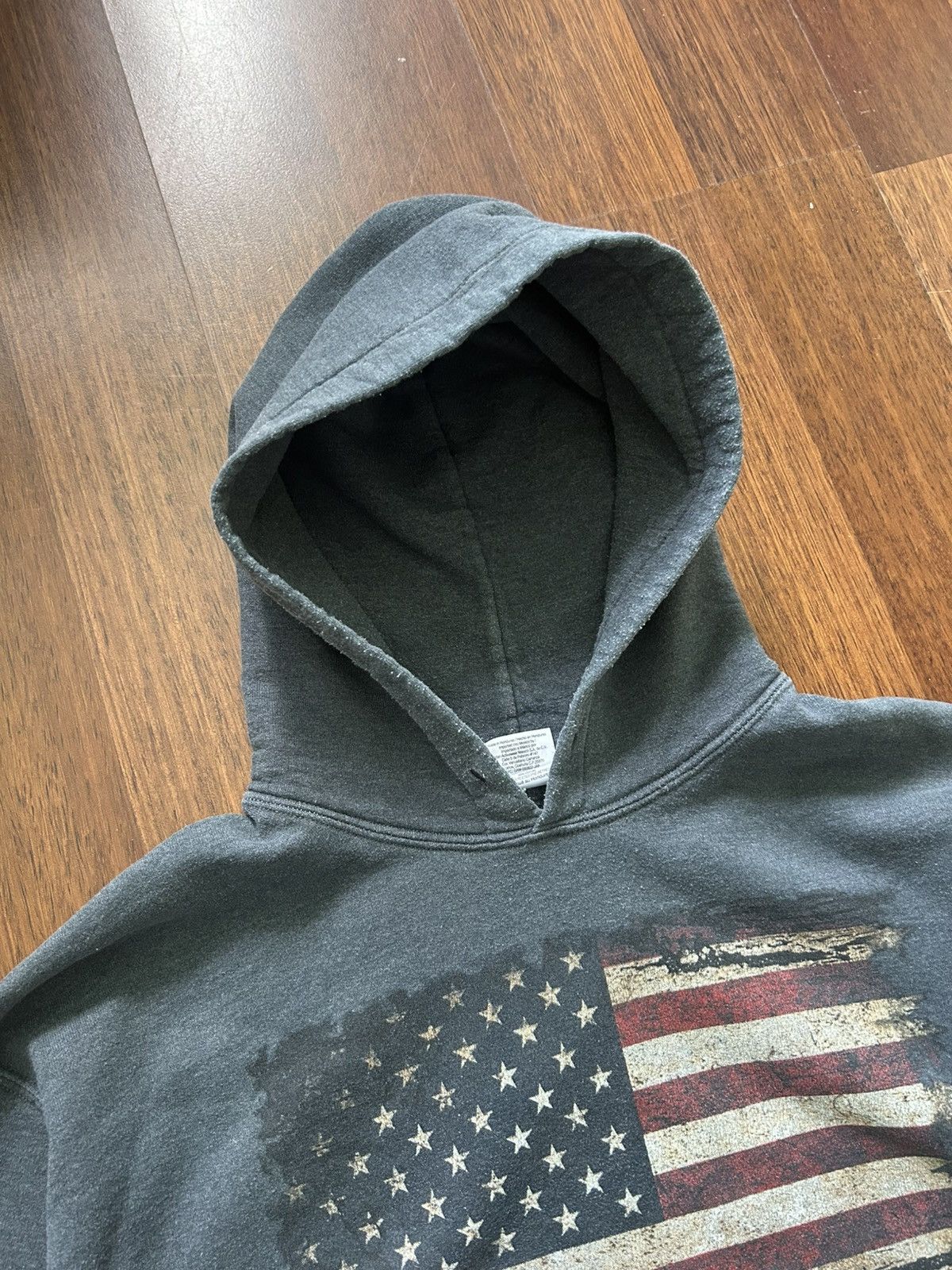 Gildan Vintage 00s NYC Big Logo Flag USA Streetwear Hoodie Size M Size US M / EU 48-50 / 2 - 6 Thumbnail