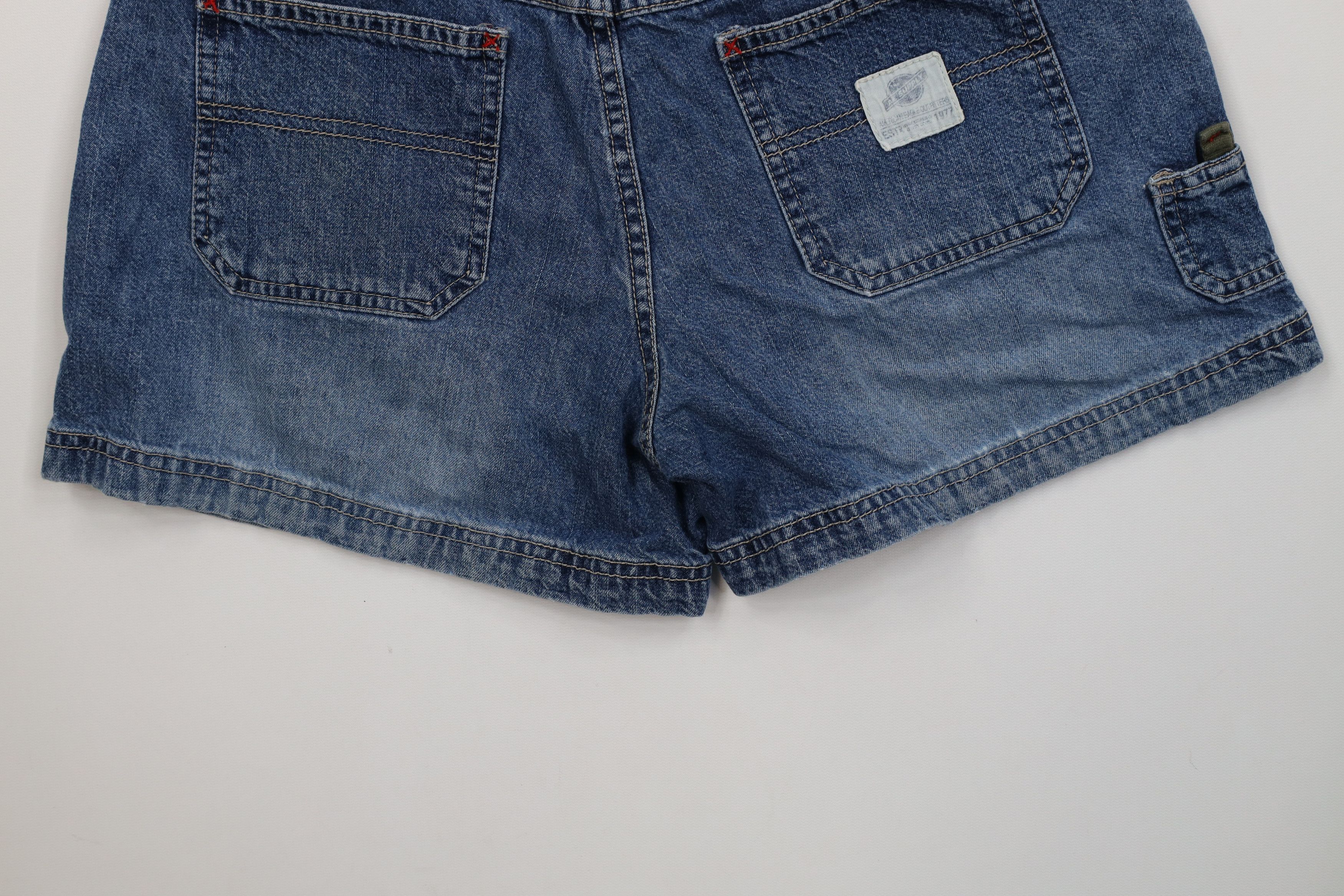 American Eagle Outfitters Vintage 90s American Eagle Workwear Denim Cargo Shorts Size 27" / US 4 / IT 40 - 11 Thumbnail