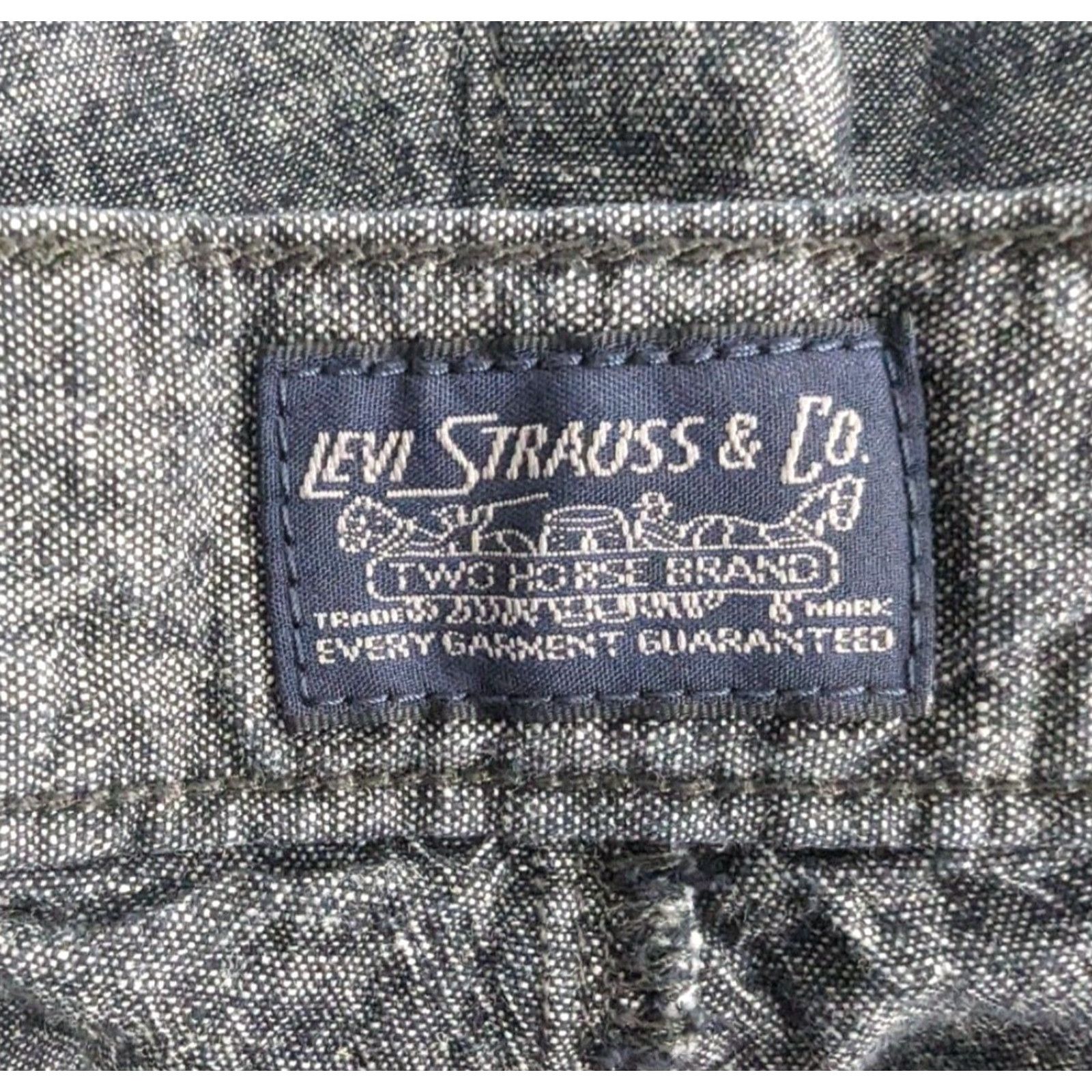 Levi's Levi's Chino Shorts Grey Chambray Mens Size 36 Linen Cotton Regular Front Flat Front 21181 211810048 Size US 36 / EU 52 - 7 Thumbnail