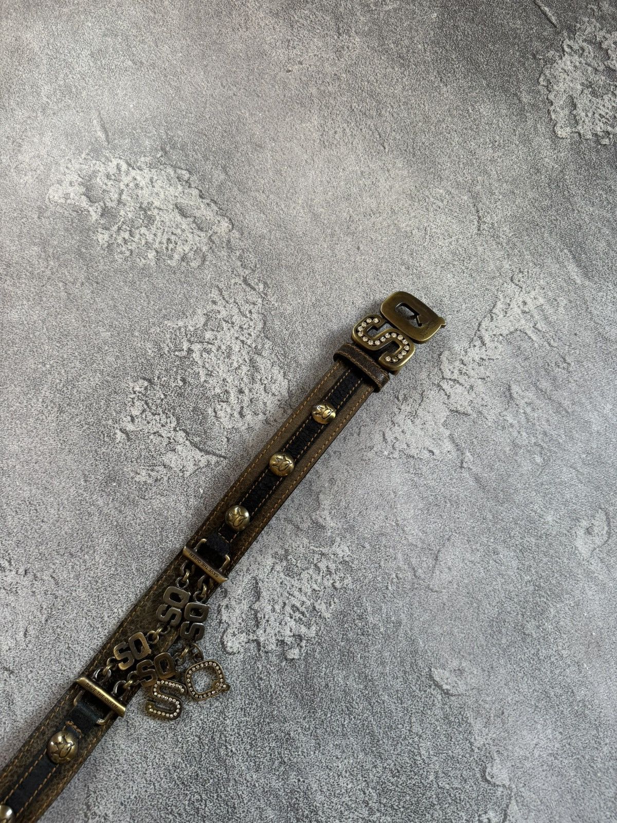 Jean Paul Gaultier Save the queen leather belt retro style vintage avantgarde Size ONE SIZE - 8 Thumbnail