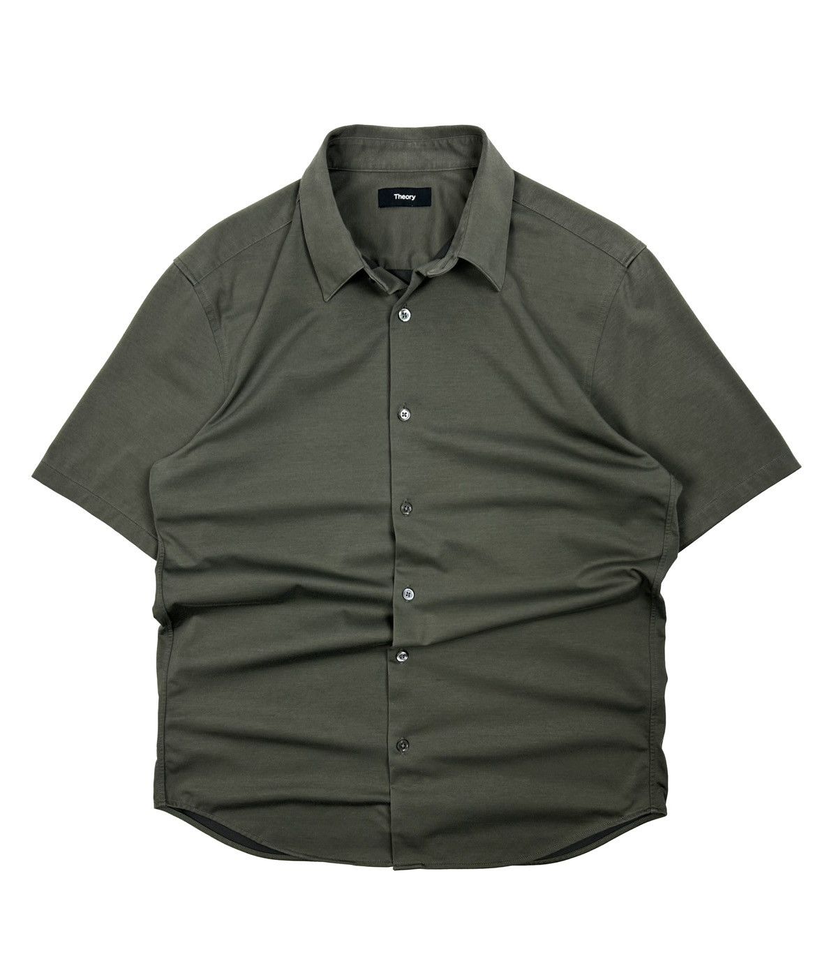 Theory Theory Short Sleeve Button-Up Shirt Green Japanese Style M Size US M / EU 48-50 / 2 - 1 Thumbnail