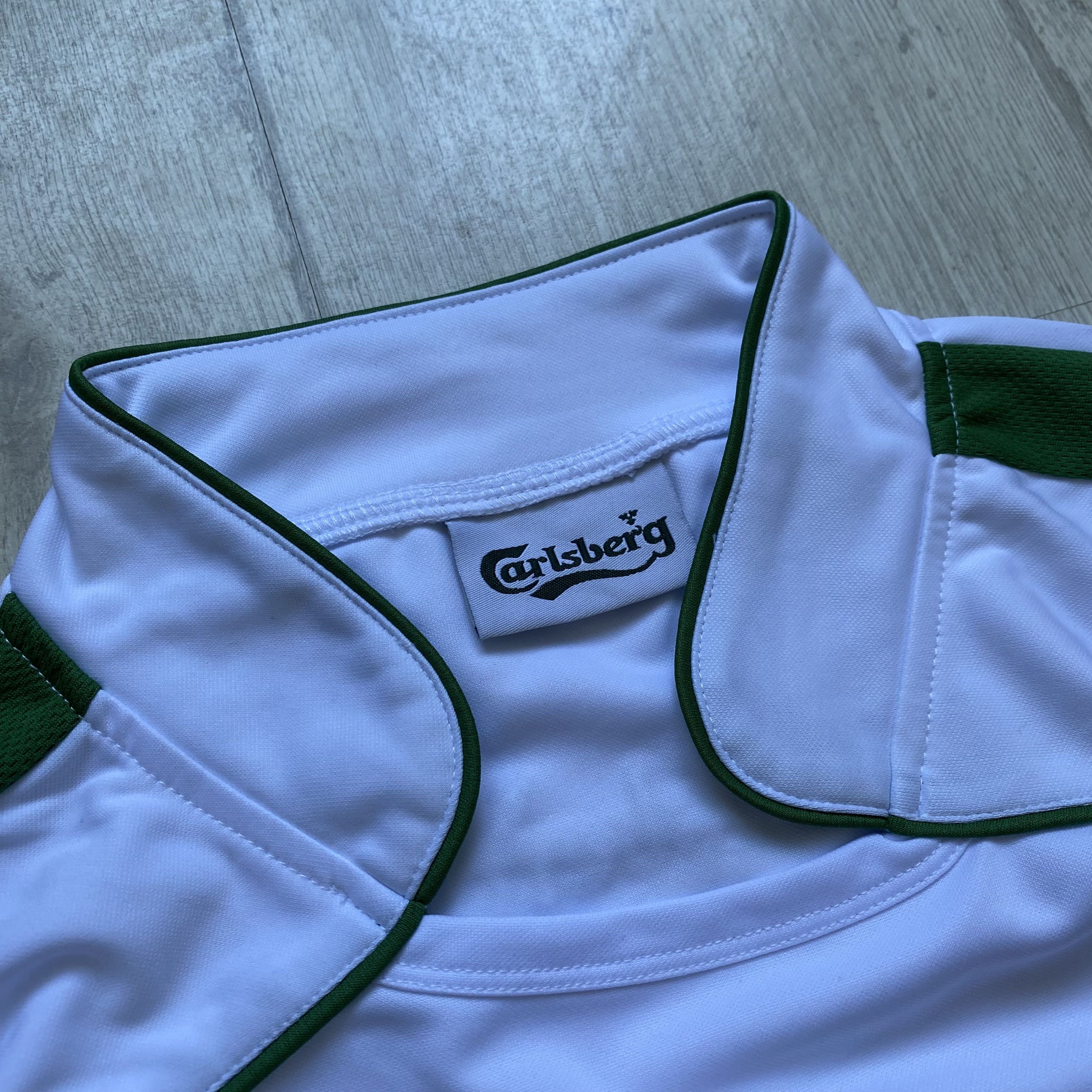 Reebok 🍺 Blockore Vintage England Carlsberg Jersey Soccer Rugby Size US L / EU 52-54 / 3 - 4 Thumbnail
