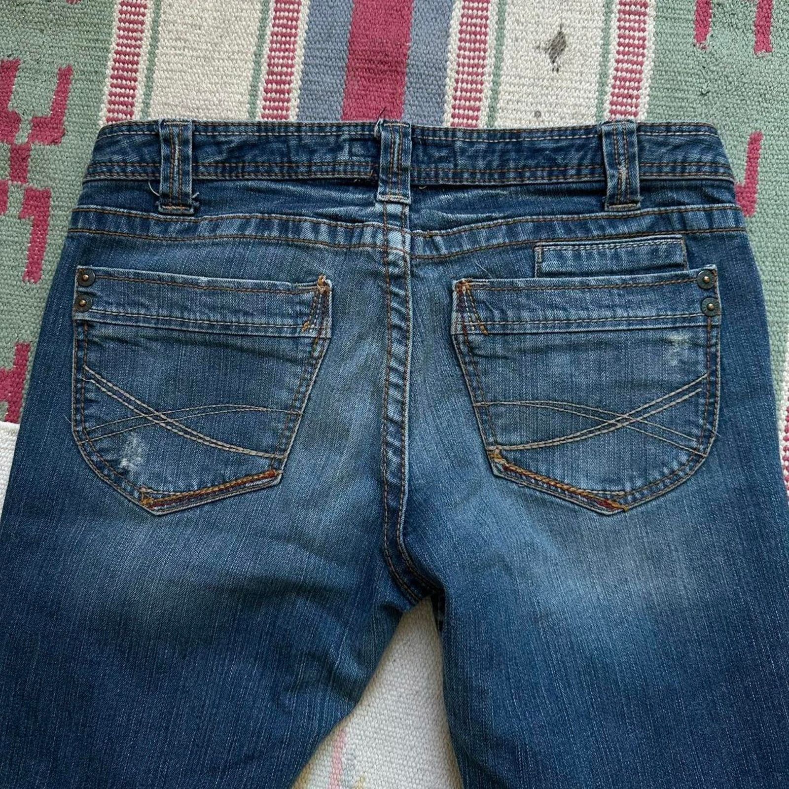 Aeropostale × Vintage Vintage Y2K 00s Aeropostale Bootcut Flare Denim Jeans Pants Size 32" / US 10 / IT 46 - 7 Thumbnail