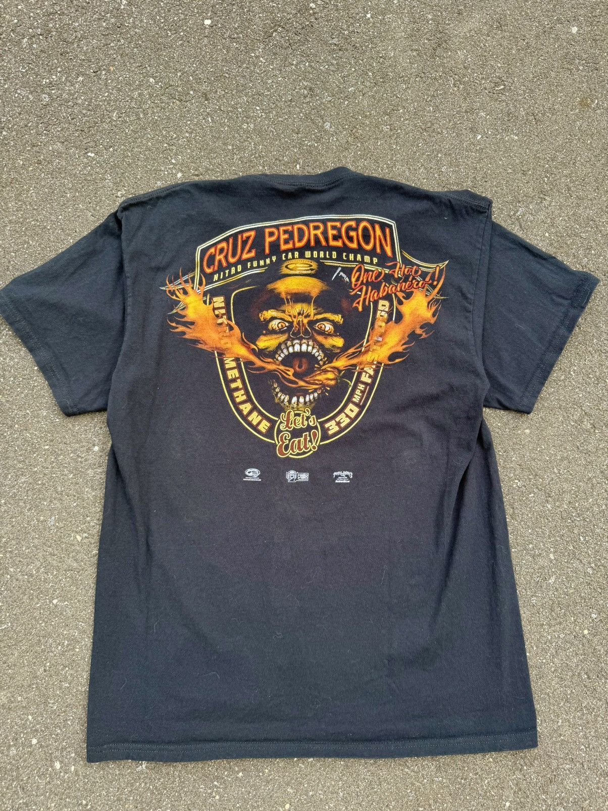 Vintage Black & Orange Cruz Pedregon Drag Racing Shirt/Skate Tee Size US L / EU 52-54 / 3 - 1 Thumbnail