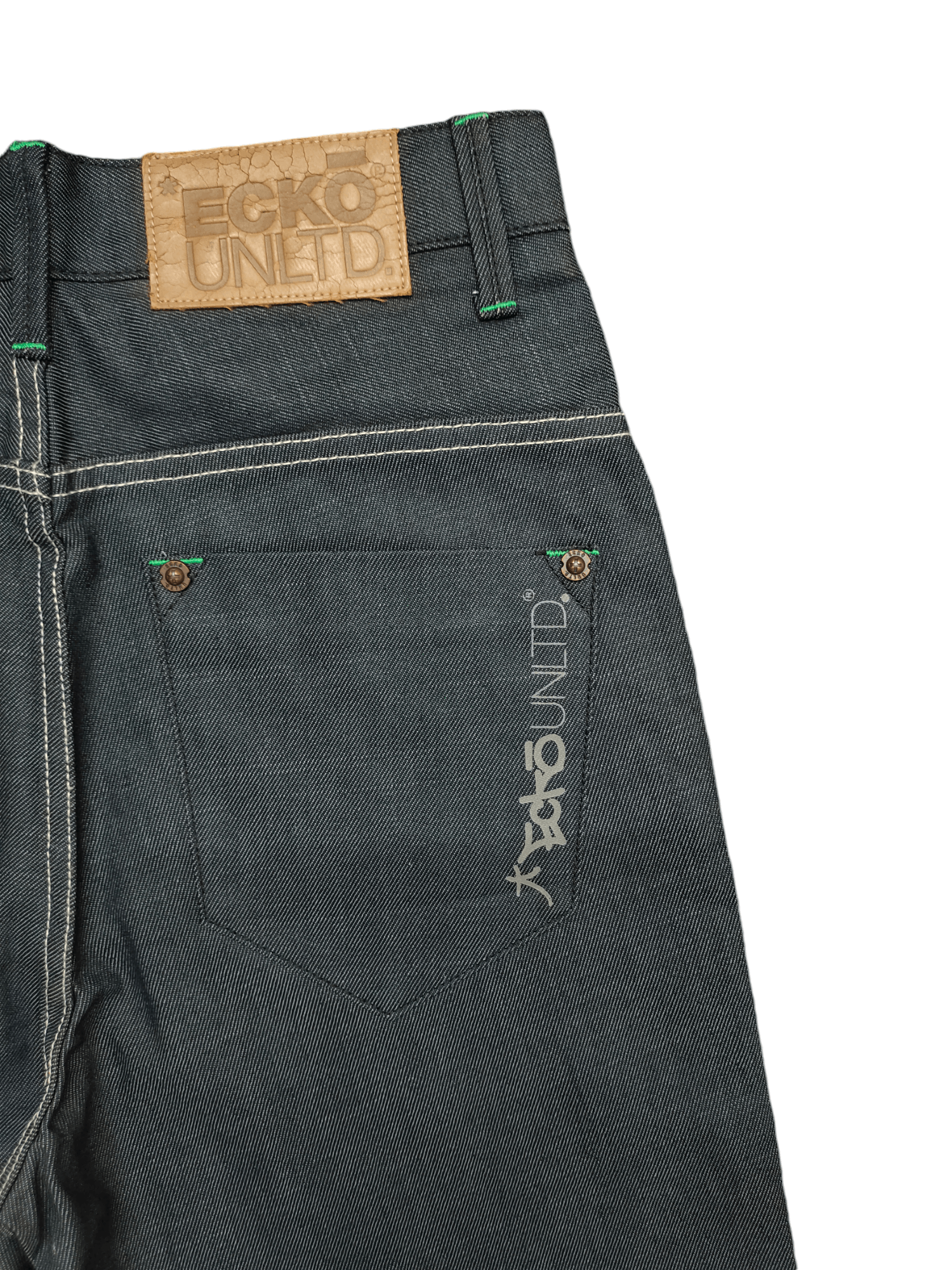 Ecko Unltd. Vintage Y2k Ecko Rhino Logo Graffiti Print Baggy Denim Jeans Size US 29 - 10 Thumbnail