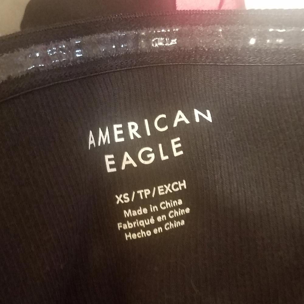 Designer NWT American Eagle Black Strapless Dress Size XS Size XS / US 0-2 / IT 36-38 - 3 Thumbnail