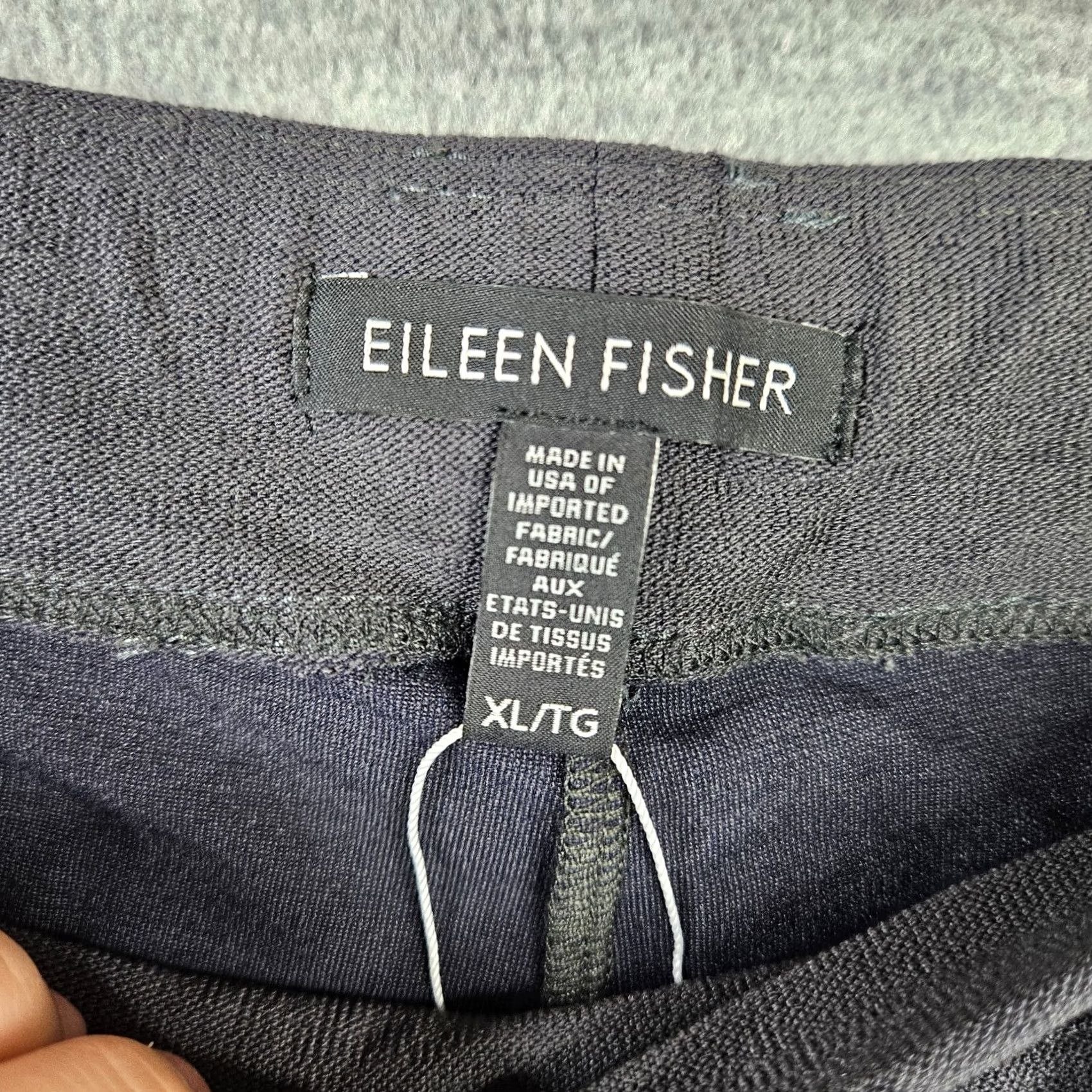 Eileen Fisher Eileen Fisher Women's Pants Dark Grey Pull On Knit Stretch Regular XS? (Oops) Size 40" / US 18 - 8 Thumbnail