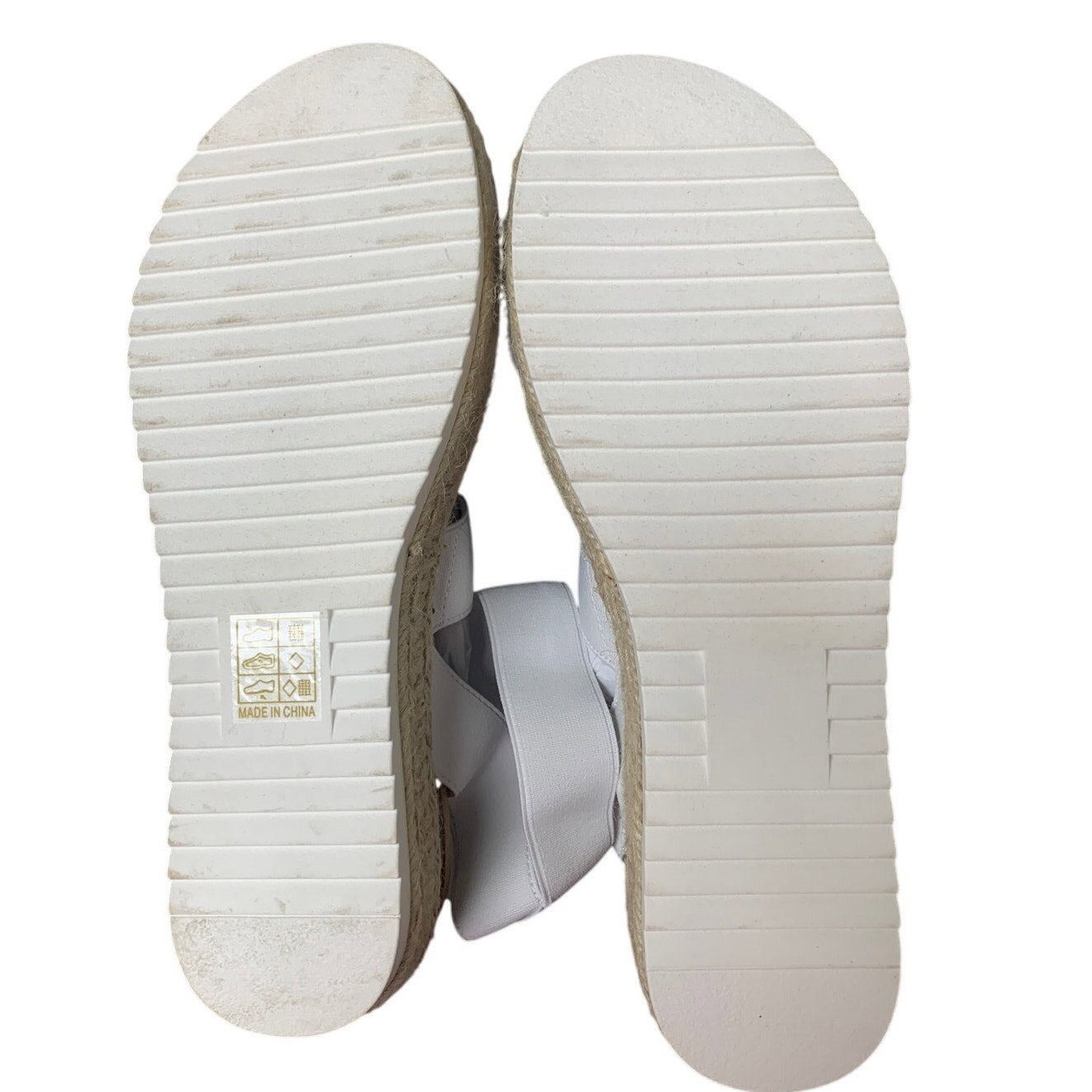 Other Dream Pairs Women's Size 9 White Open Toe Platform Sandals Size US 9 / IT 39 - 7 Thumbnail
