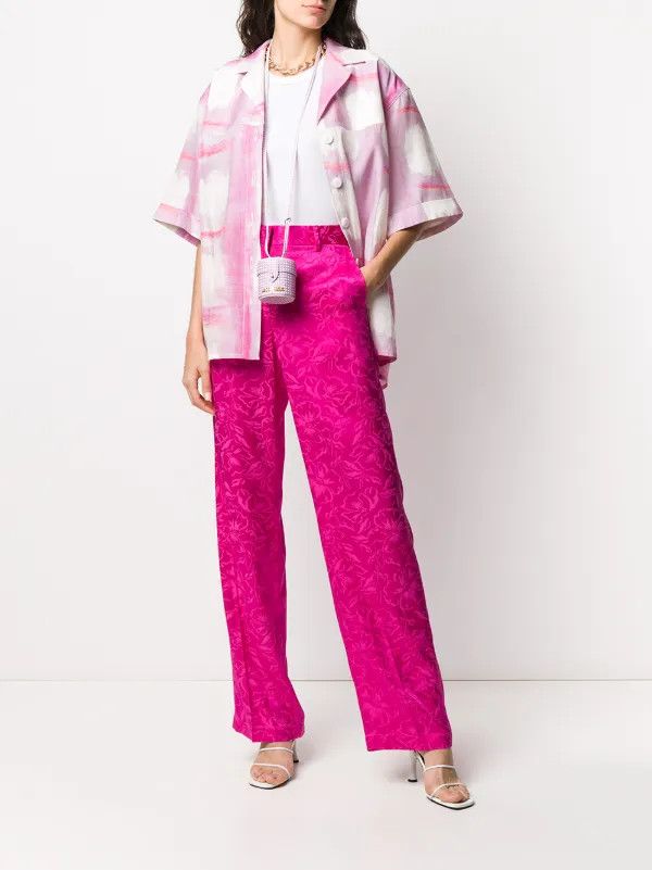 Jacquemus o1mle0325 Size: OS / Le Vanity Bag in Pink Check & White Size ONE SIZE - 2 Thumbnail