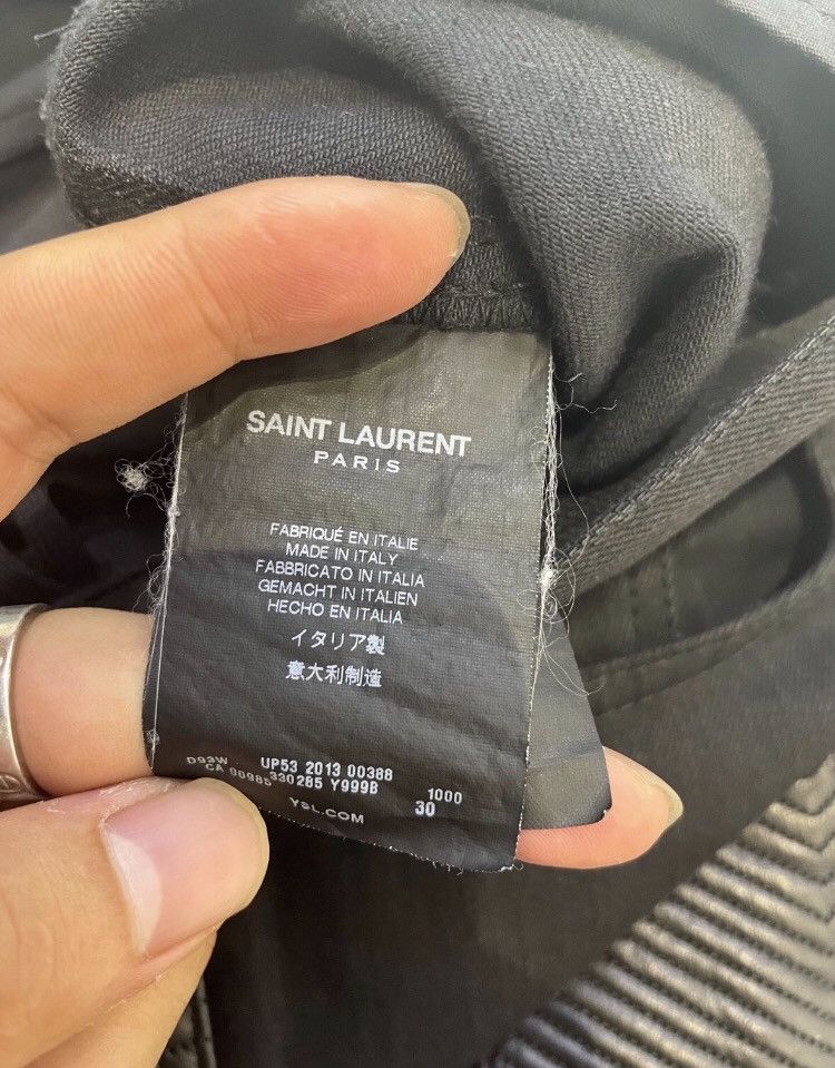 Saint Laurent Paris Saint Laurent SLP Paris Split Leather Motorcycle Jeans Size US 30 / EU 46 - 5 Thumbnail