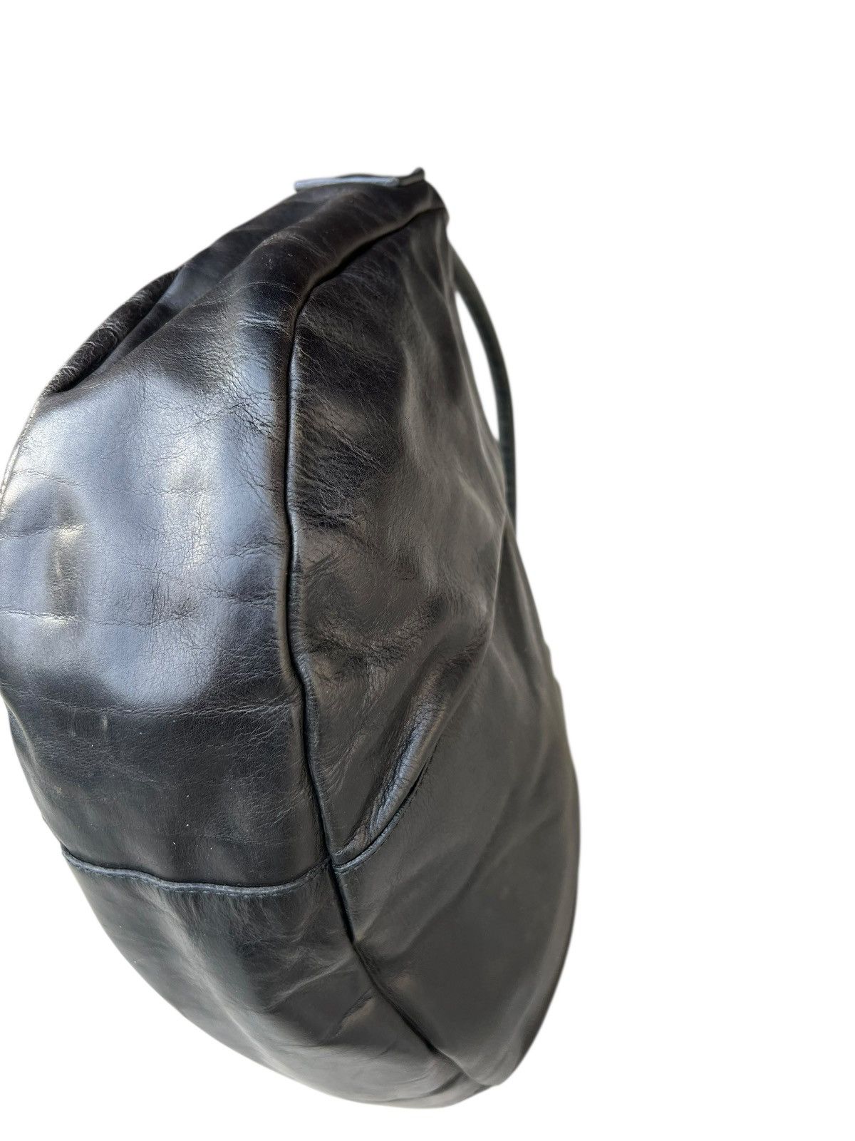 Leather B. Stuff Japan Scratches Patina Black Leather Bag Size ONE SIZE - 17 Thumbnail