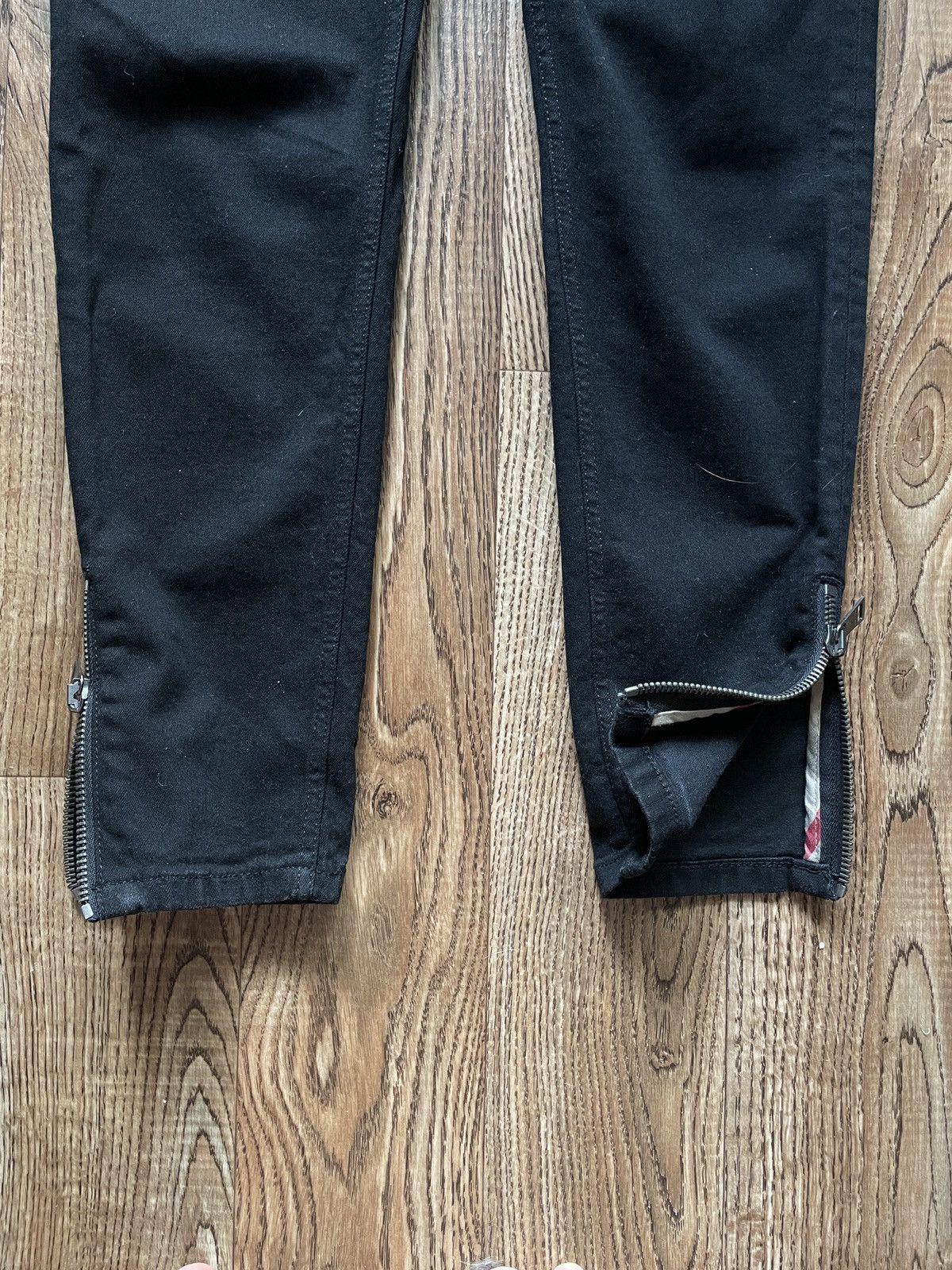Burberry Burberry Brit Zipped Black Jeans Size 29" - 3 Thumbnail
