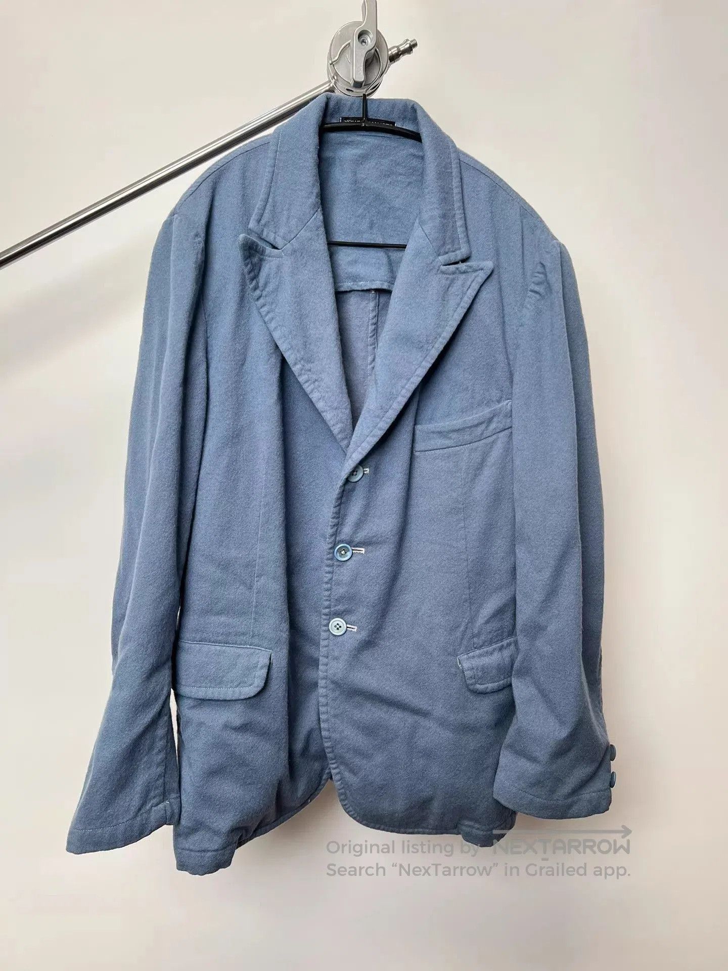 Yohji Yamamoto Blue Light Jacket - Size L. Size US L / EU 52-54 / 3 - 2 Thumbnail