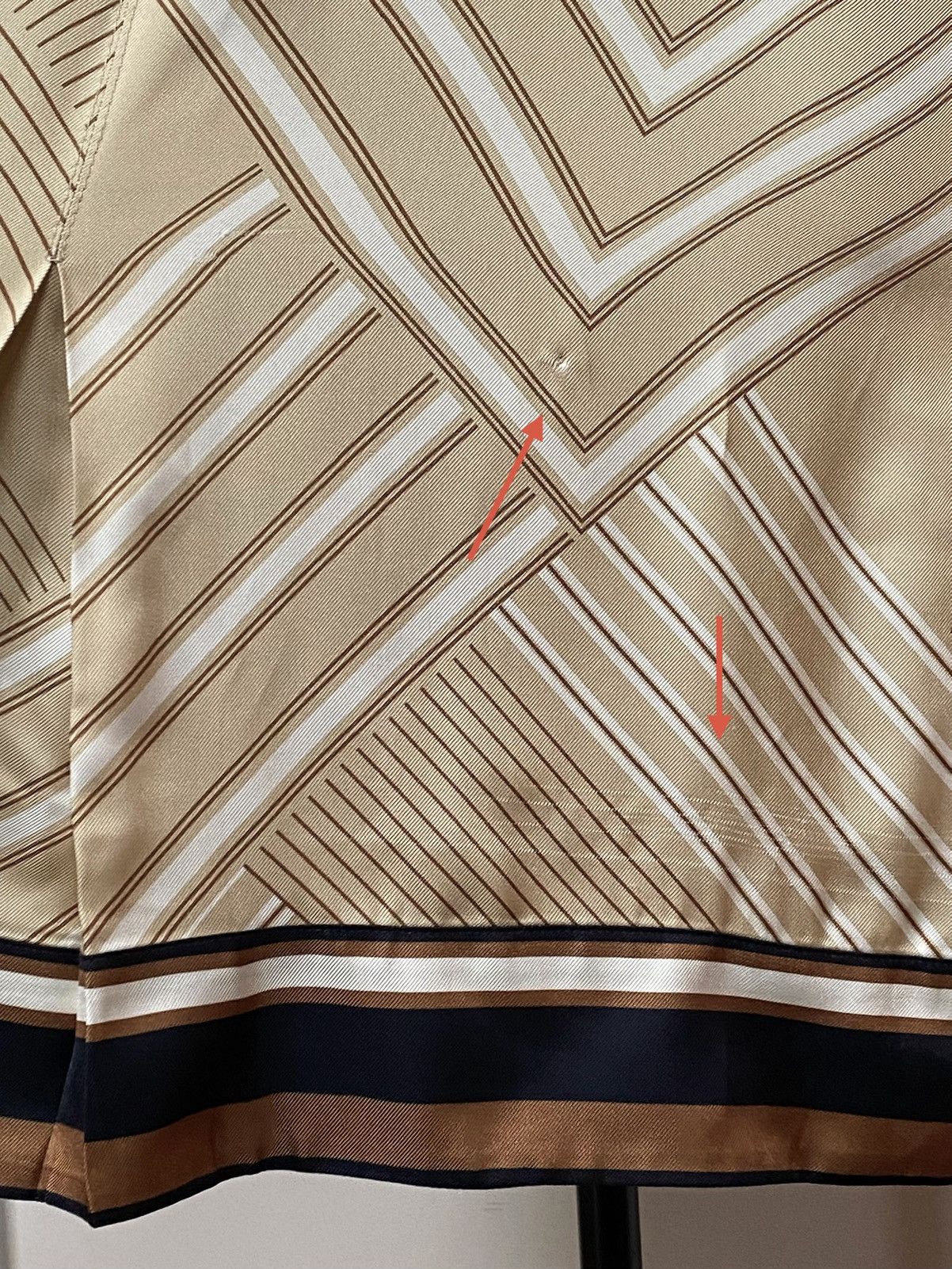 Veronica Beard Veronica Beard Pryce Striped Silk-Blend Shirtdress size 10 Size L / US 10 / IT 46 - 10 Thumbnail