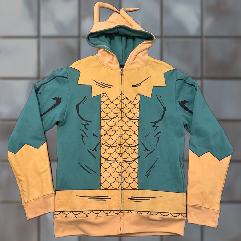 Vintage Marvel Comics Loki Hoodie Men S Full Zip Hooded Horns Green ...
