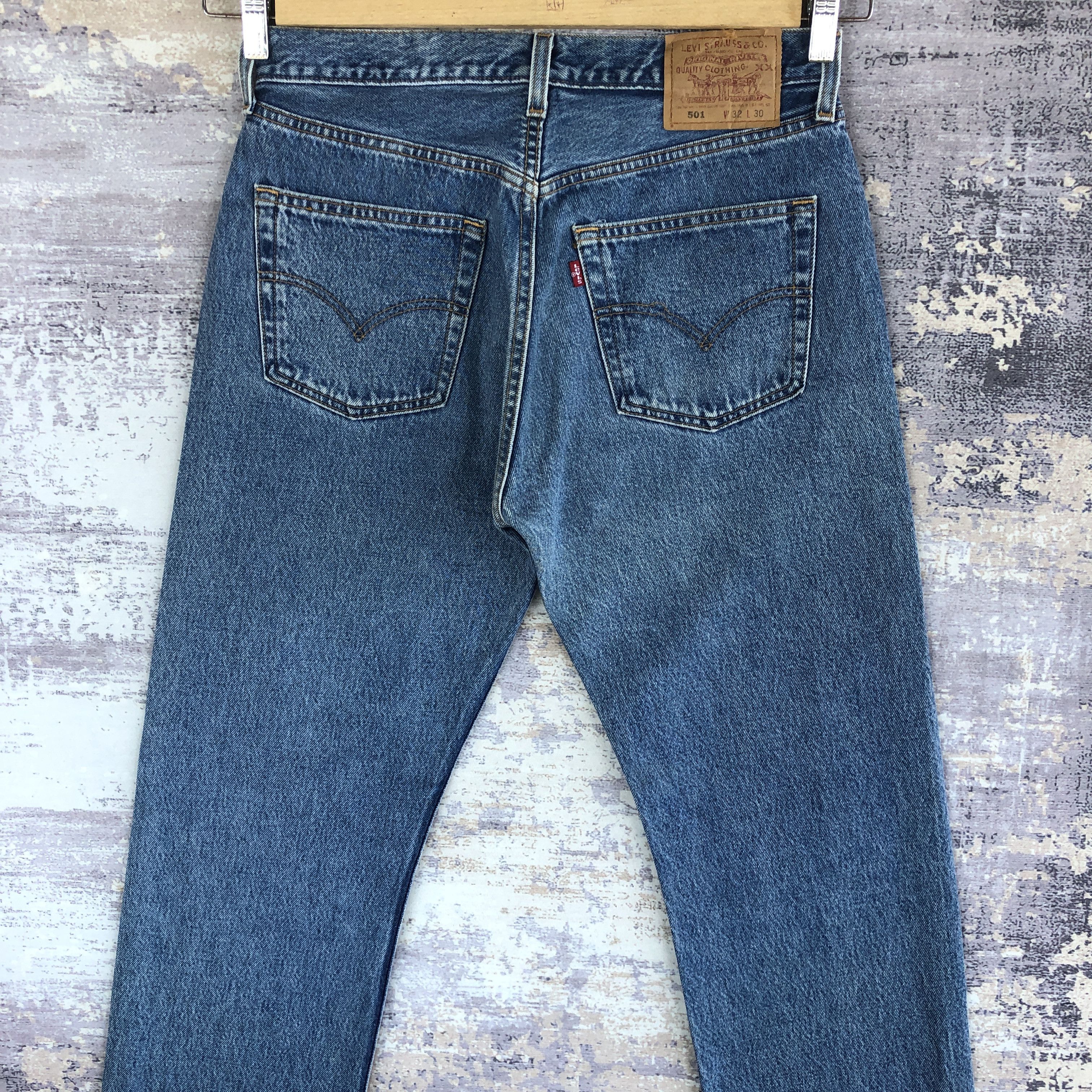 Levi's Vintage Levis 501 Jeans Sun Faded Blue Wash Levi's 501 Denim Size US 30 / EU 46 - 4 Thumbnail