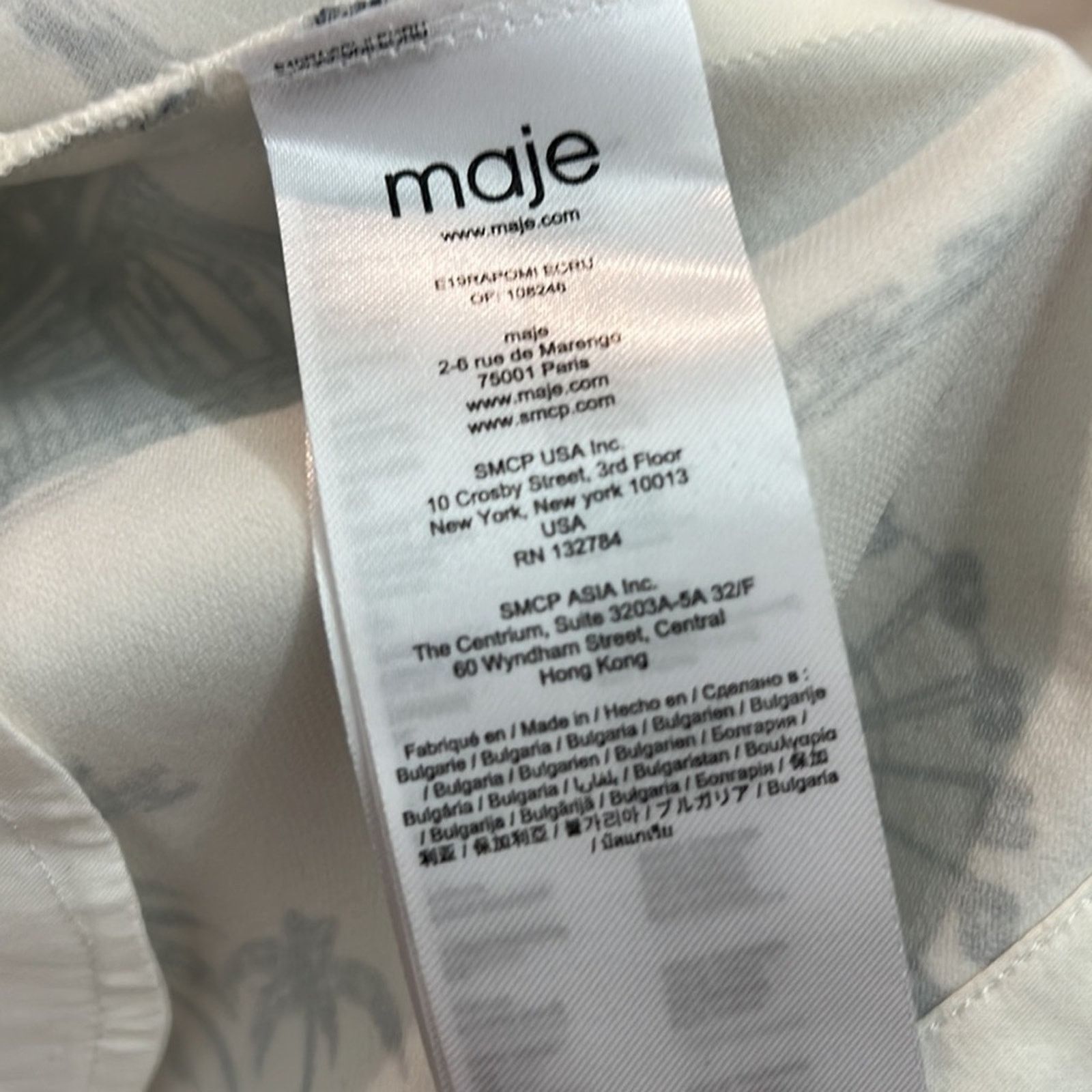 Maje Maje Rapomi white shirt dress paris short sleeve 3 medium Size M / US 6-8 / IT 42-44 - 12 Thumbnail