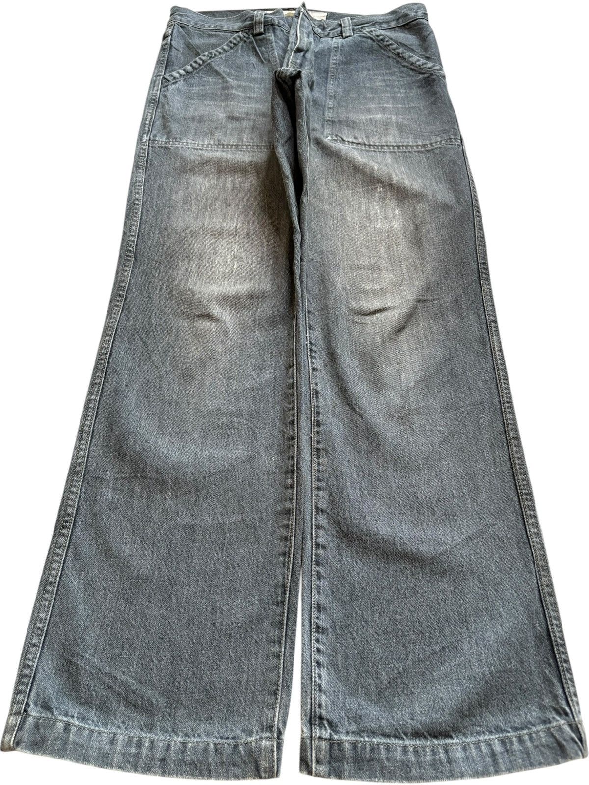 Gap Vintage GAP Army Black Wash Loose Baggy Jeans Size US 33 - 1 Thumbnail