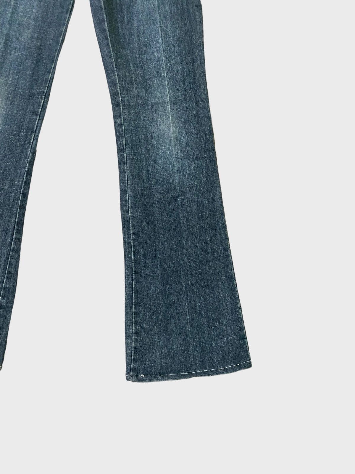 If Six Was Nine × Japanese Brand × Vintage Flared HAPHAZARD JEANS Embroidered Design Bootcut Denim Size US 27 - 6 Thumbnail