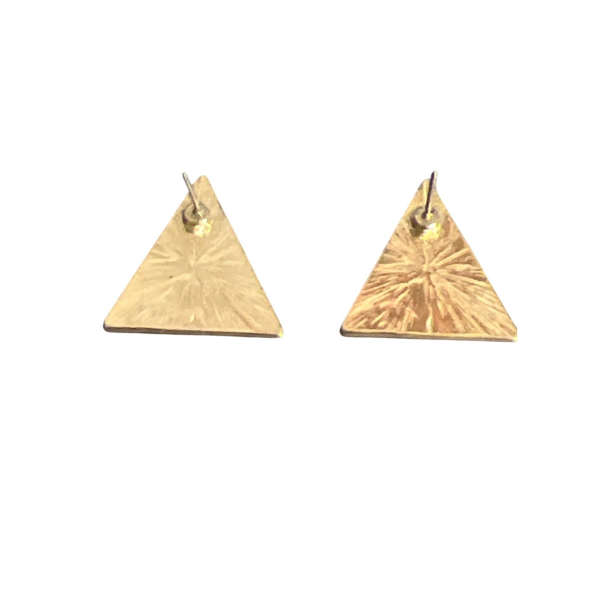 Other Vtg Art Deco Geometric Triangle Enamel Earrings Gold Tone Bl Size ONE SIZE - 4 Thumbnail
