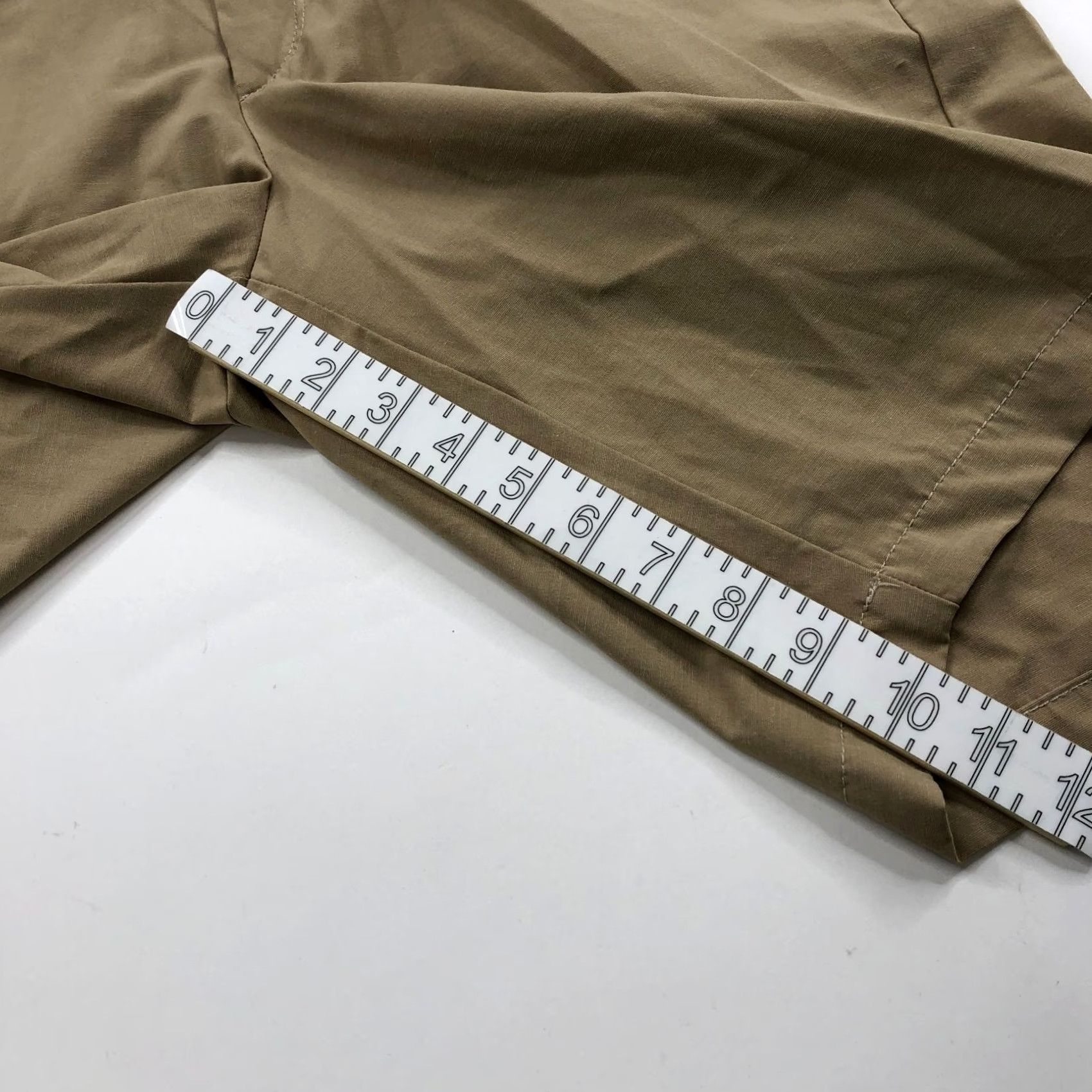 Tommy Bahama Tommy Bahama Chino Shorts Beige Flat Front 10" 34 (Fit 36W) Polyester Blend Cotton Spandex Belt Loops 90s Mens Size US 34 / EU 50 - 4 Thumbnail