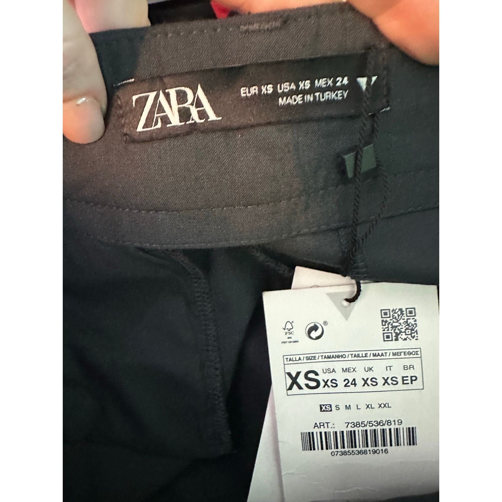 Zara Zara gray pleated high waist pants size XS Size 28" / US 6 / IT 42 - 3 Thumbnail