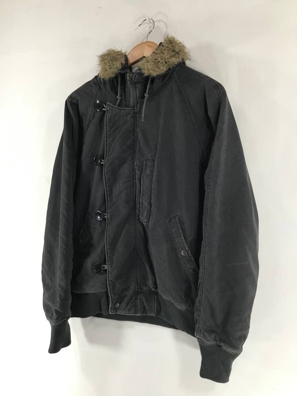 If Six Was Nine Vintage Johnbull Bomber Hooded Mohair Jacket Size US L / EU 52-54 / 3 - 5 Thumbnail