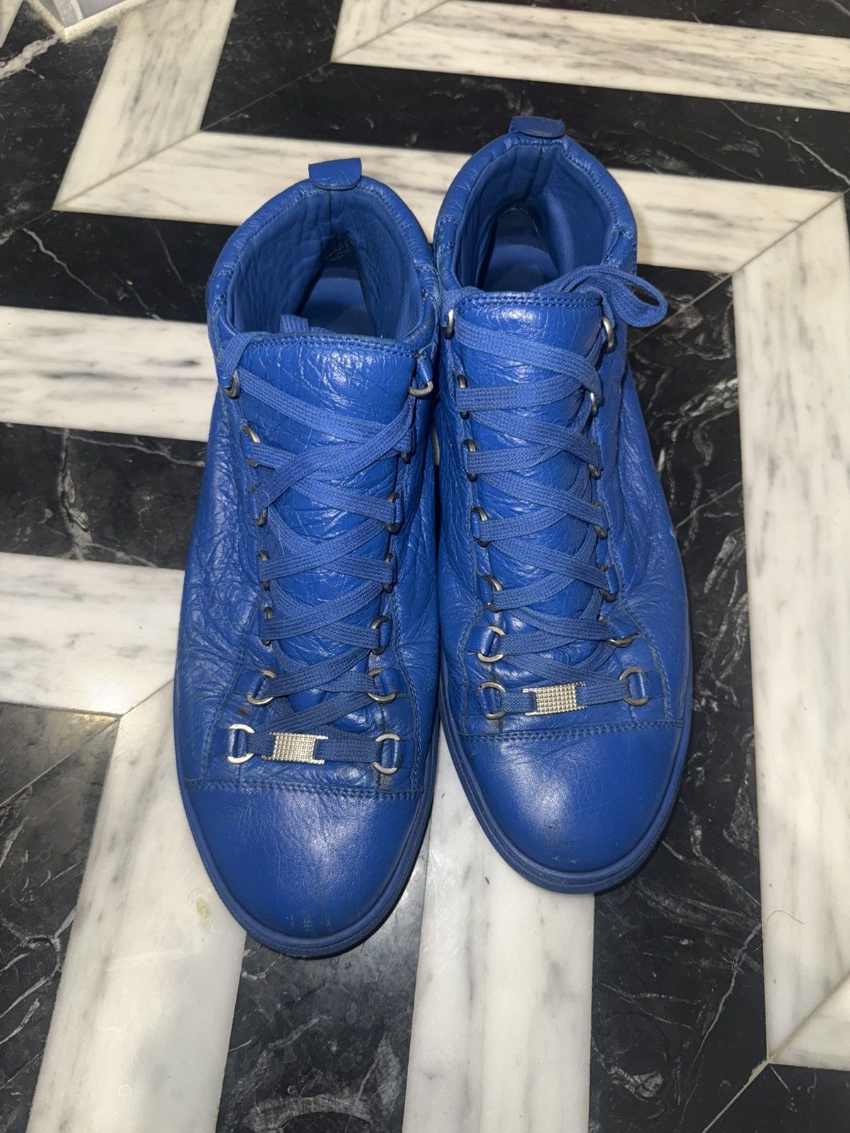 Balenciaga Balenciaga Arena Blue High Top Sneakers Size US 9 / EU 42 - 1 Thumbnail