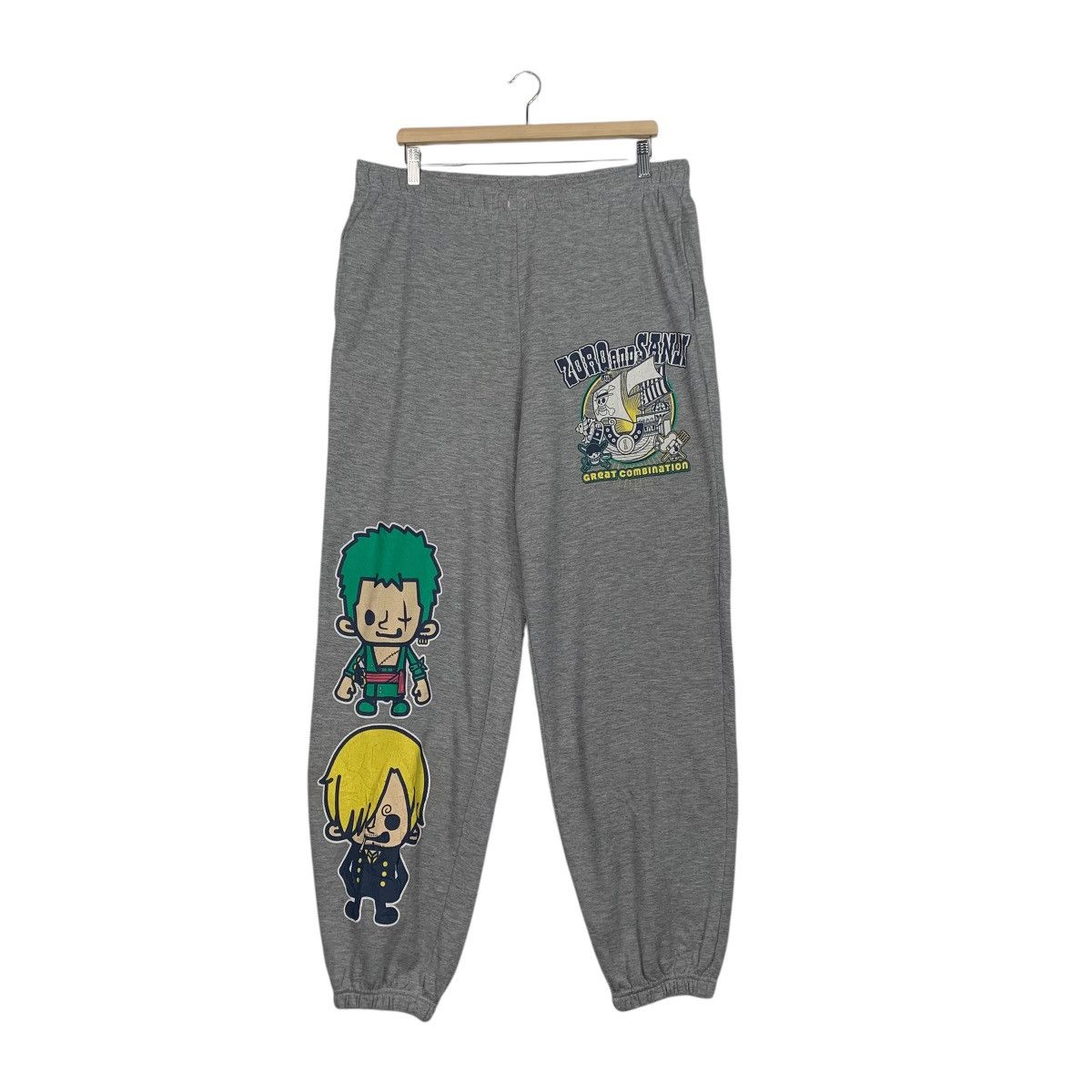 Japanese Brand One Piece Big Print Sweatpant Size US 33 - 1 Thumbnail