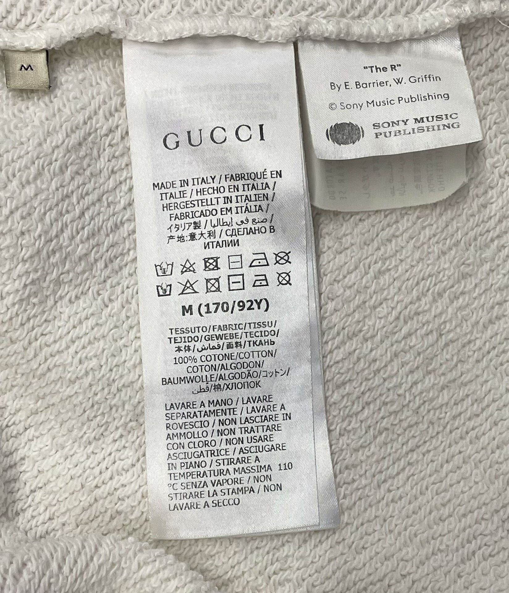 Gucci white gucci commemorative sweatshirt with red print Size US M / EU 48-50 / 2 - 6 Thumbnail