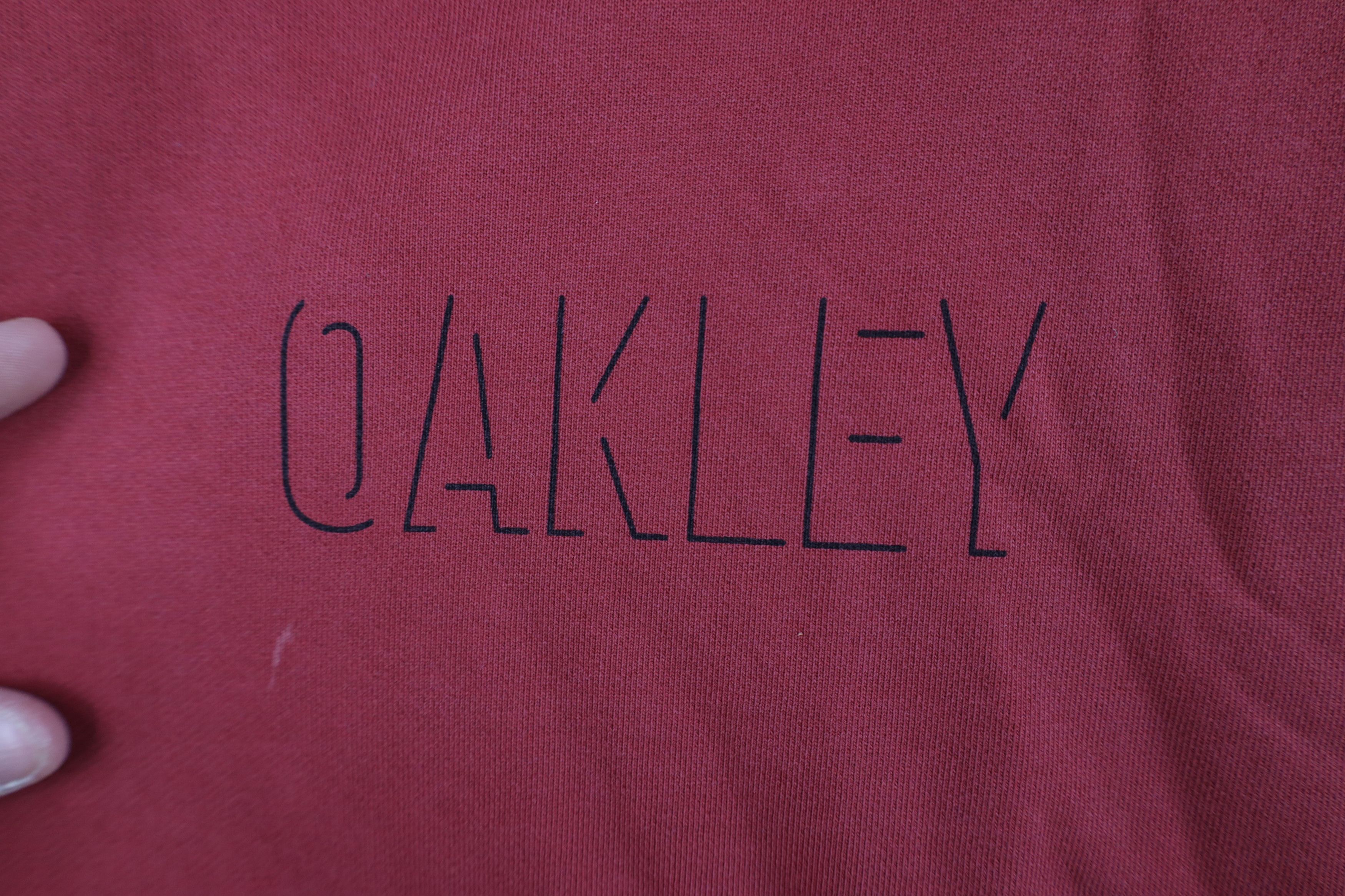 Oakley × Vintage Vintage Y2K Oakley Spell Out Shade French Terry Sweatshirt Size US L / EU 52-54 / 3 - 4 Thumbnail