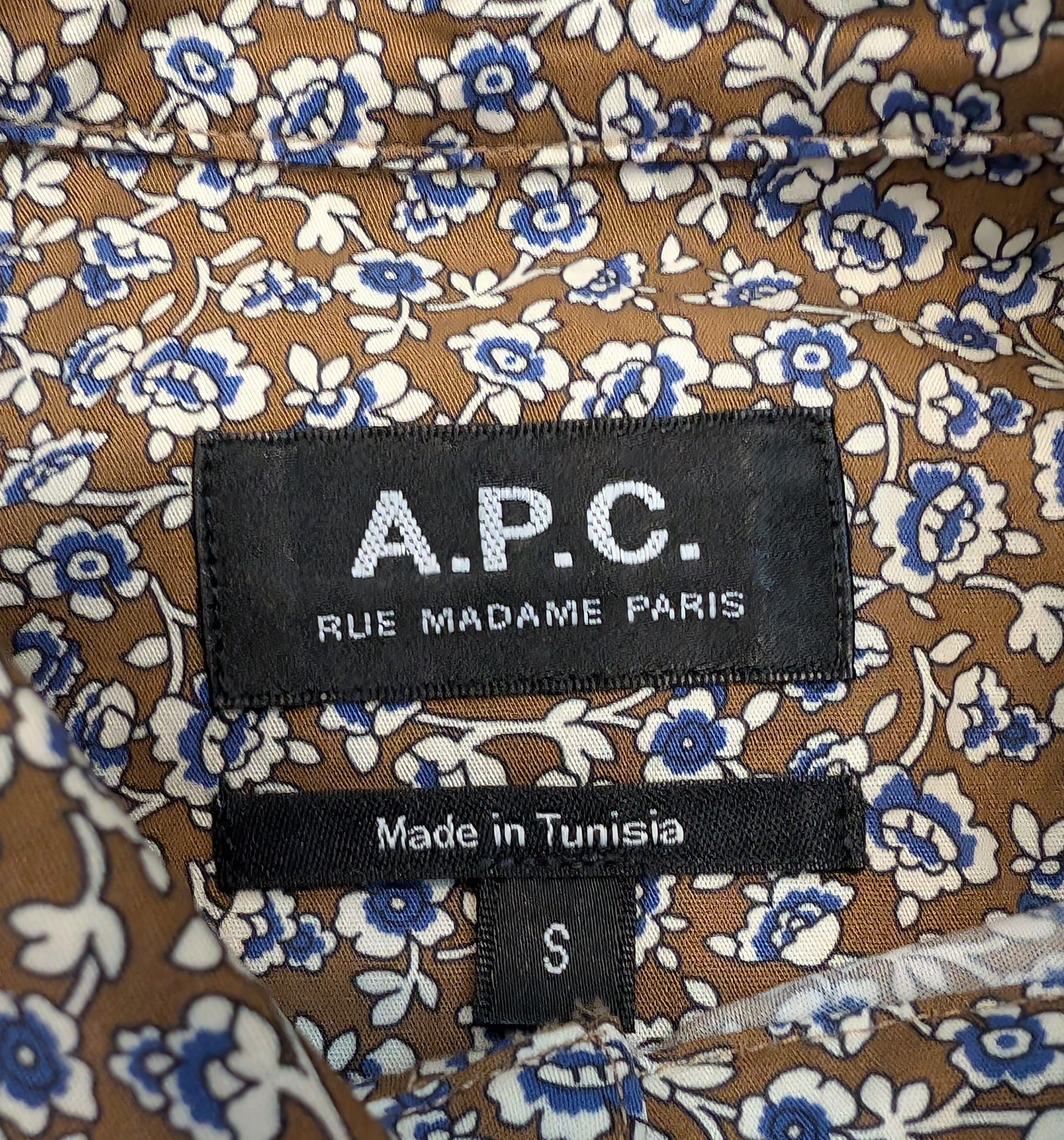 A.P.C. A.P.C. APC Clement Tiny Floral Button Up Shirt Size US S / EU 44-46 / 1 - 3 Thumbnail